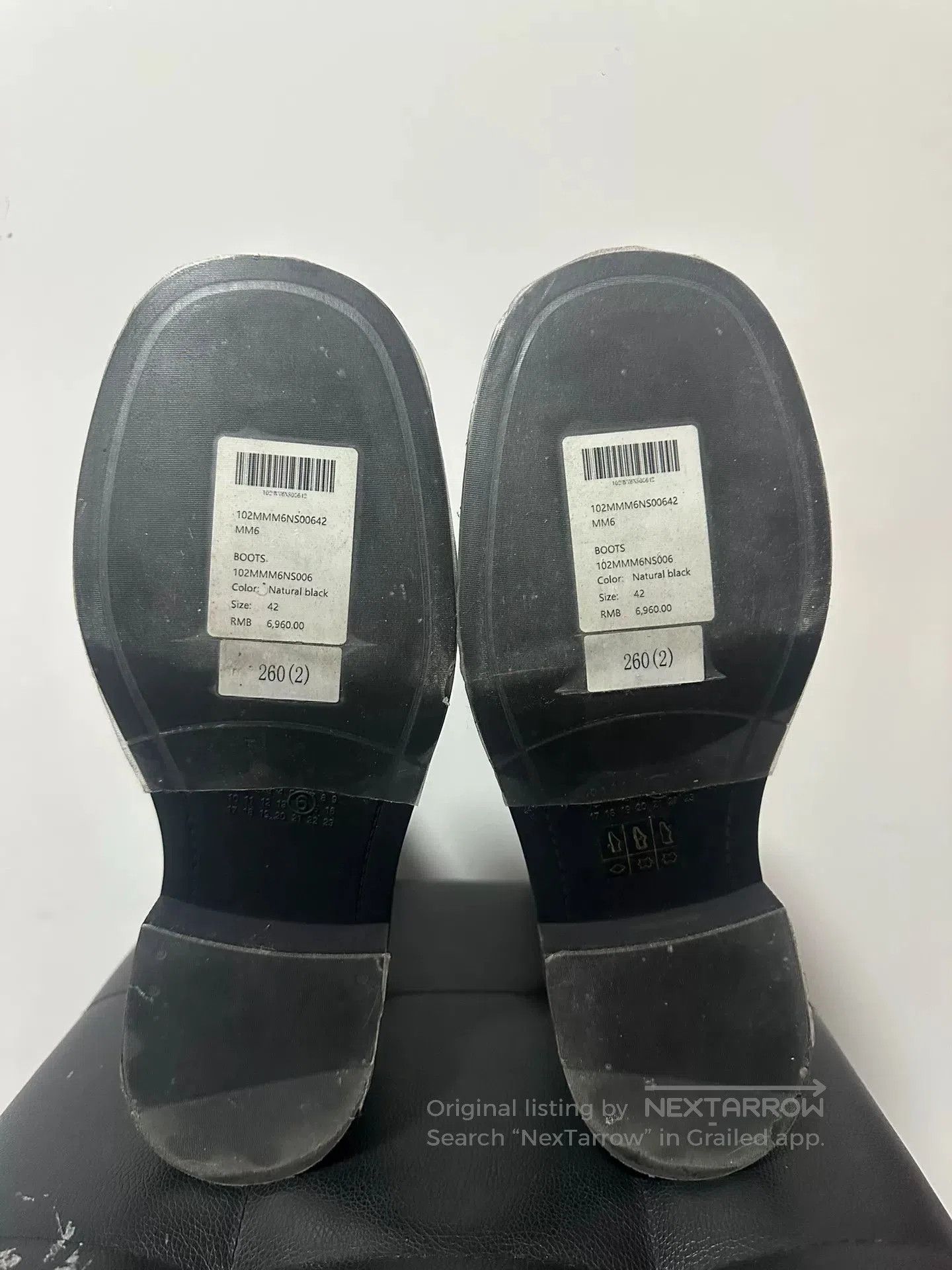 MM6 black metallic ankle boots by maison margiela. Size US 10 / EU 43 - 5 Thumbnail