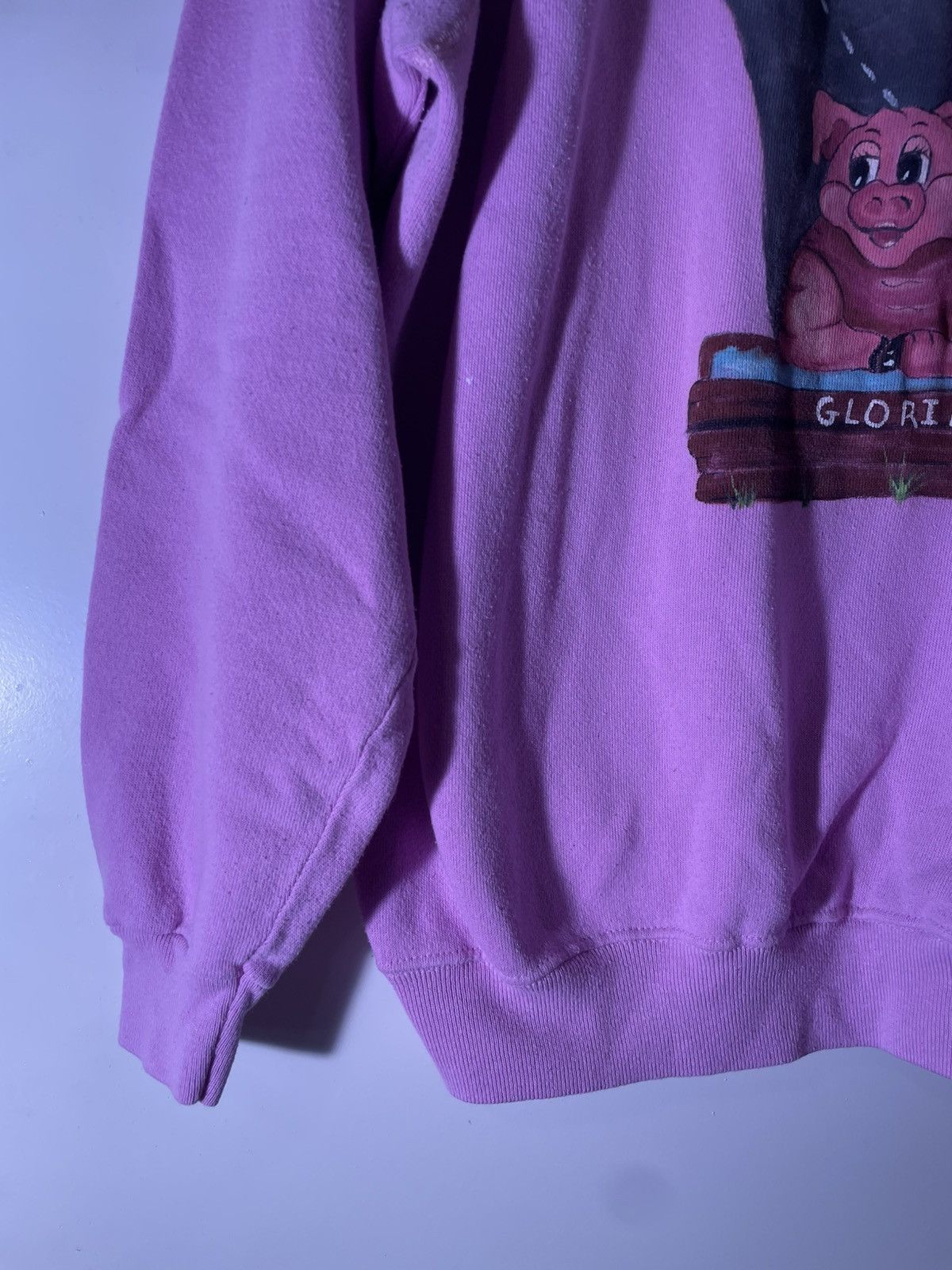 Vintage 80’s 90’s VTG Vintage Road Hog Pig Painting Retro Sweatshirt Size US L / EU 52-54 / 3 - 4 Thumbnail