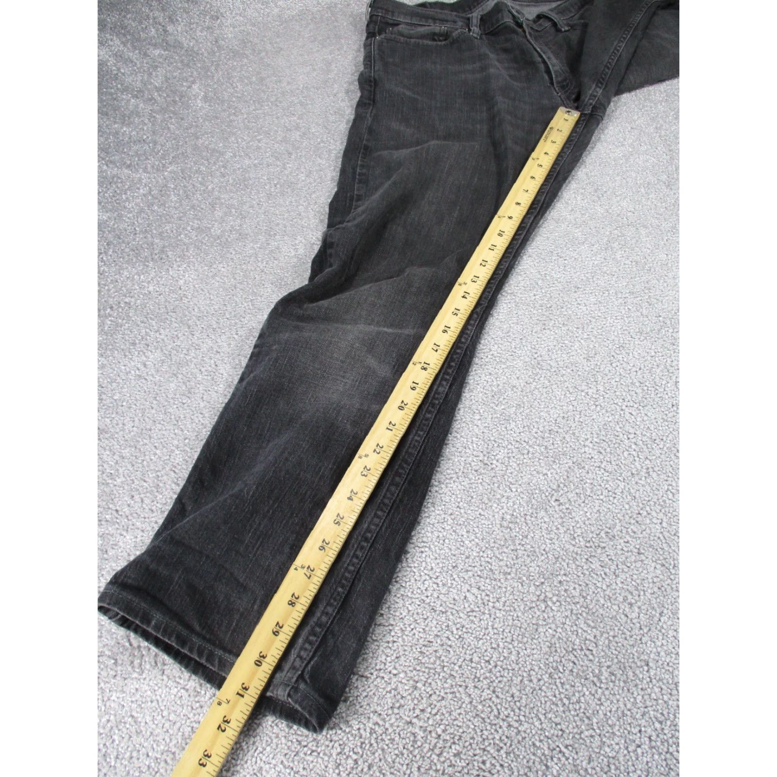 Levi's Levi's 514 Jeans Mens 34 Gray Slim Straight Denim 34x31 Size US 34 / EU 50 - 4 Thumbnail