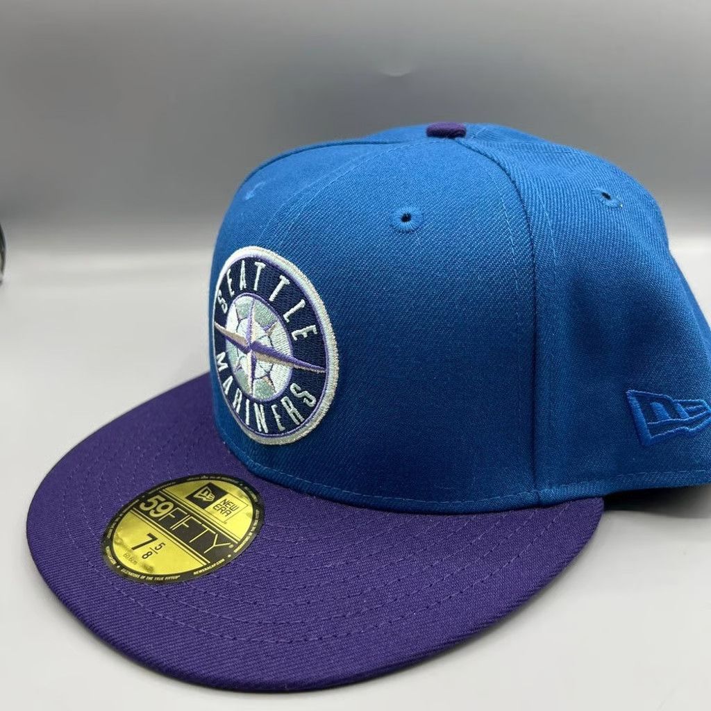 New Era Seattle Mariners Hat Men 7 5/8 59Fifty New Era Fitted Cap Size ONE SIZE - 3 Thumbnail