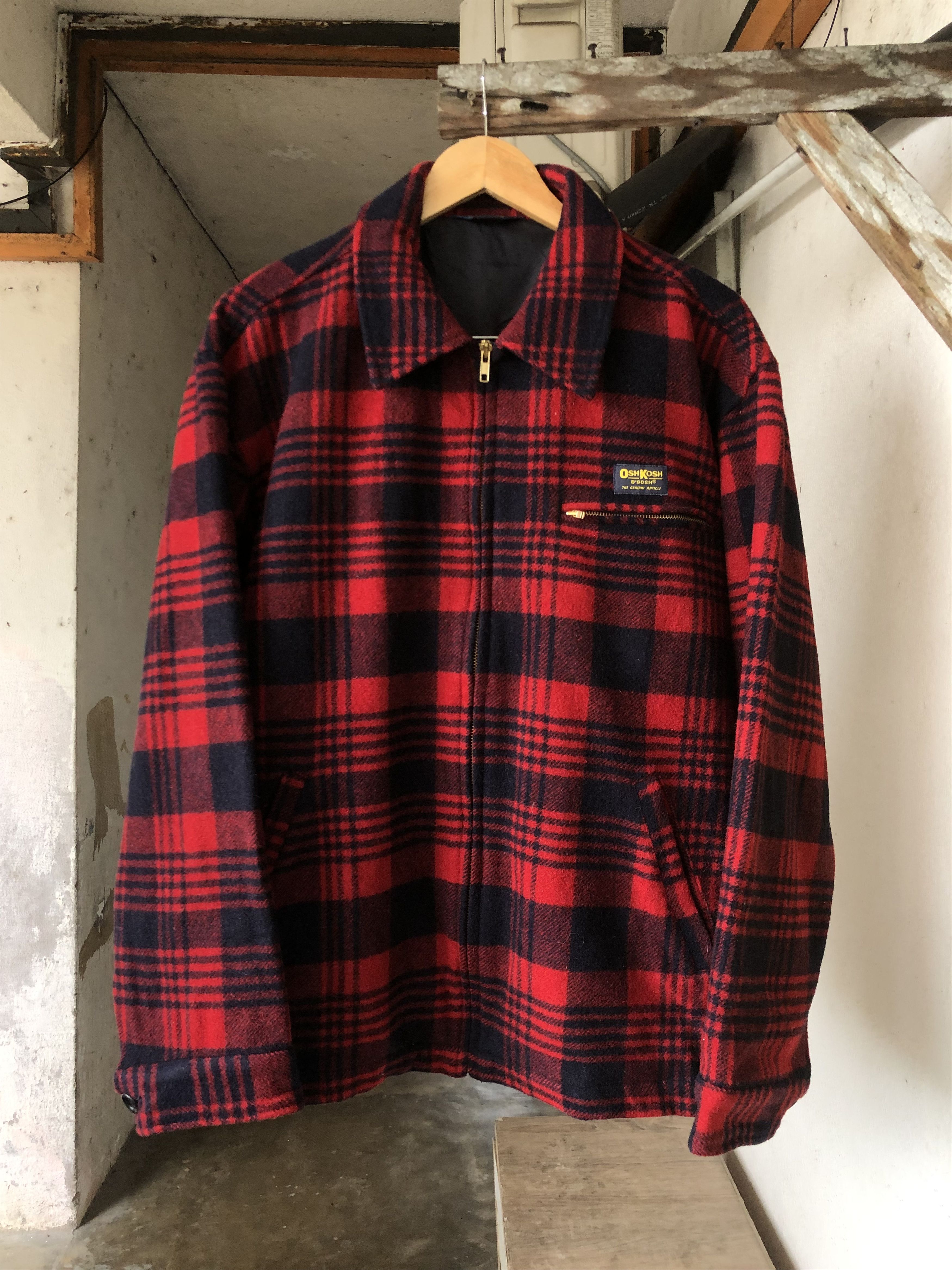 Oshkosh Vintage Oshkosh Mackinaw Wool Cruiser Jacket Size US L / EU 52-54 / 3 - 1 Thumbnail