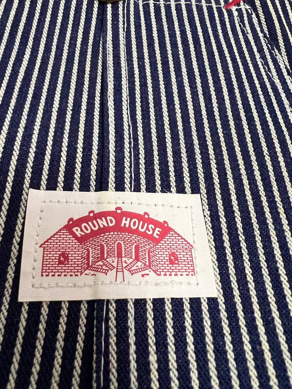 Other Vintage Round House Hickory Stripe Denim Overalls USA 40x34 Size US 40 / EU 56 - 8 Thumbnail