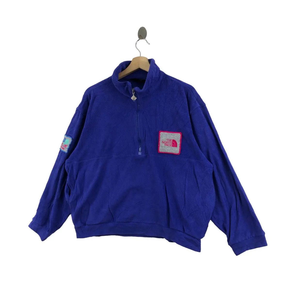 The North Face Vtg THE NORTH FACE Water Repellent Blue Fleece Jacket Size XXL / US 16-18 / IT 52-54 - 5 Thumbnail