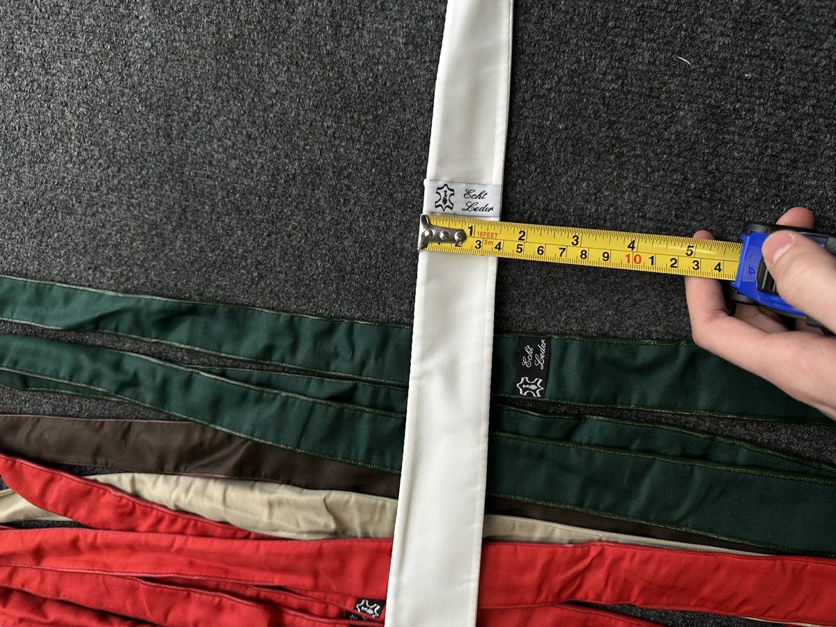 Other 🚨 LEATHER WHITE ITALY TIE LUXURY VNTG RARE OLD MONEY Size ONE SIZE - 23 Thumbnail