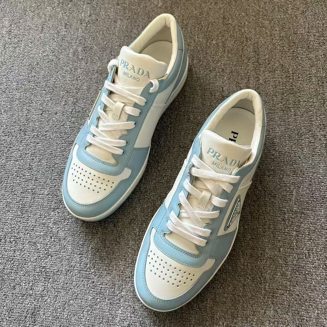 Prada Prada Down Blue Lowtop Sneakers 8 Men Size US 8 / EU 41 - 1 Thumbnail