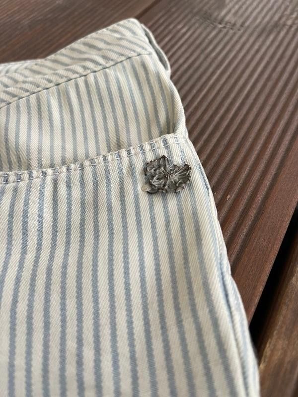 Maison Scotch × Scotch & Soda Maison Scotch White Striped Tapered Pants Size 30" / US 8 / IT 44 - 4 Thumbnail