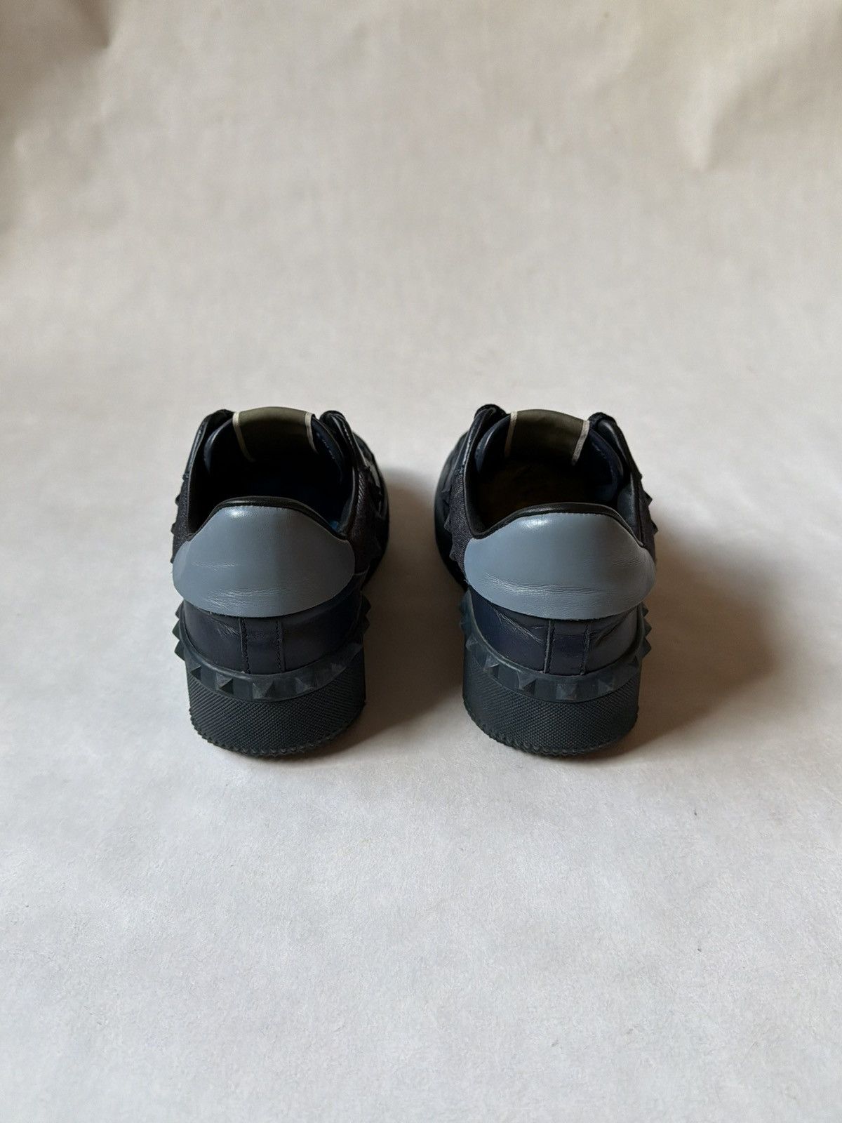 Valentino Valentino Rockstud Basket Low Leather/Denim Sneakers Shoes Size US 7.5 / EU 40-41 - 6 Thumbnail