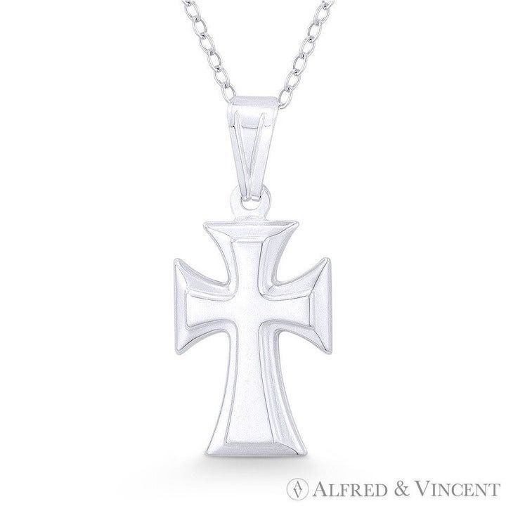 Other Medieval Cross Pendant 27x12mm in .925 Sterling Silver Size ONE SIZE - 1 Preview