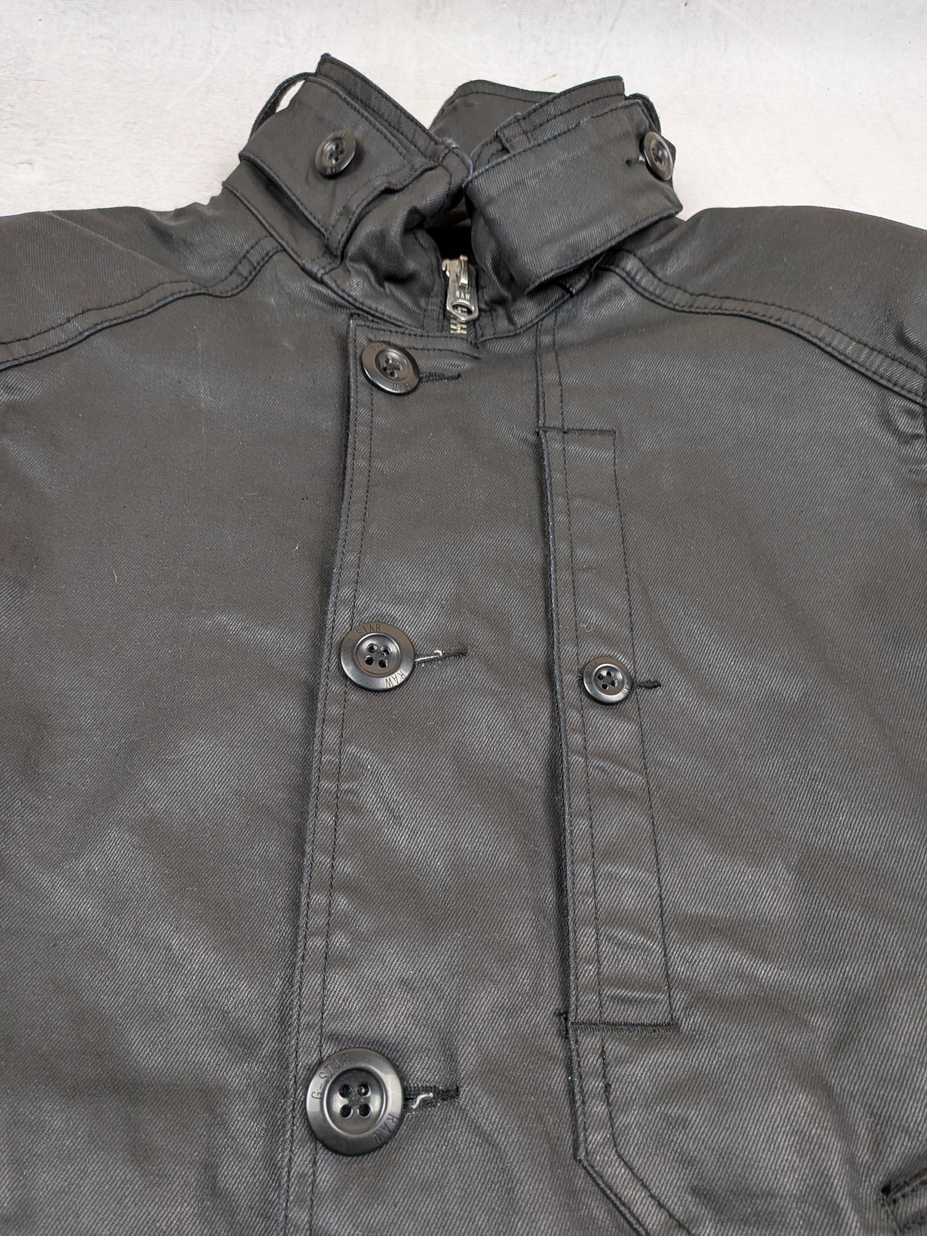 G-Star G-Star Raw Garber Coated Denim Trench Coat Black S M Size US S / EU 44-46 / 1 - 6 Thumbnail