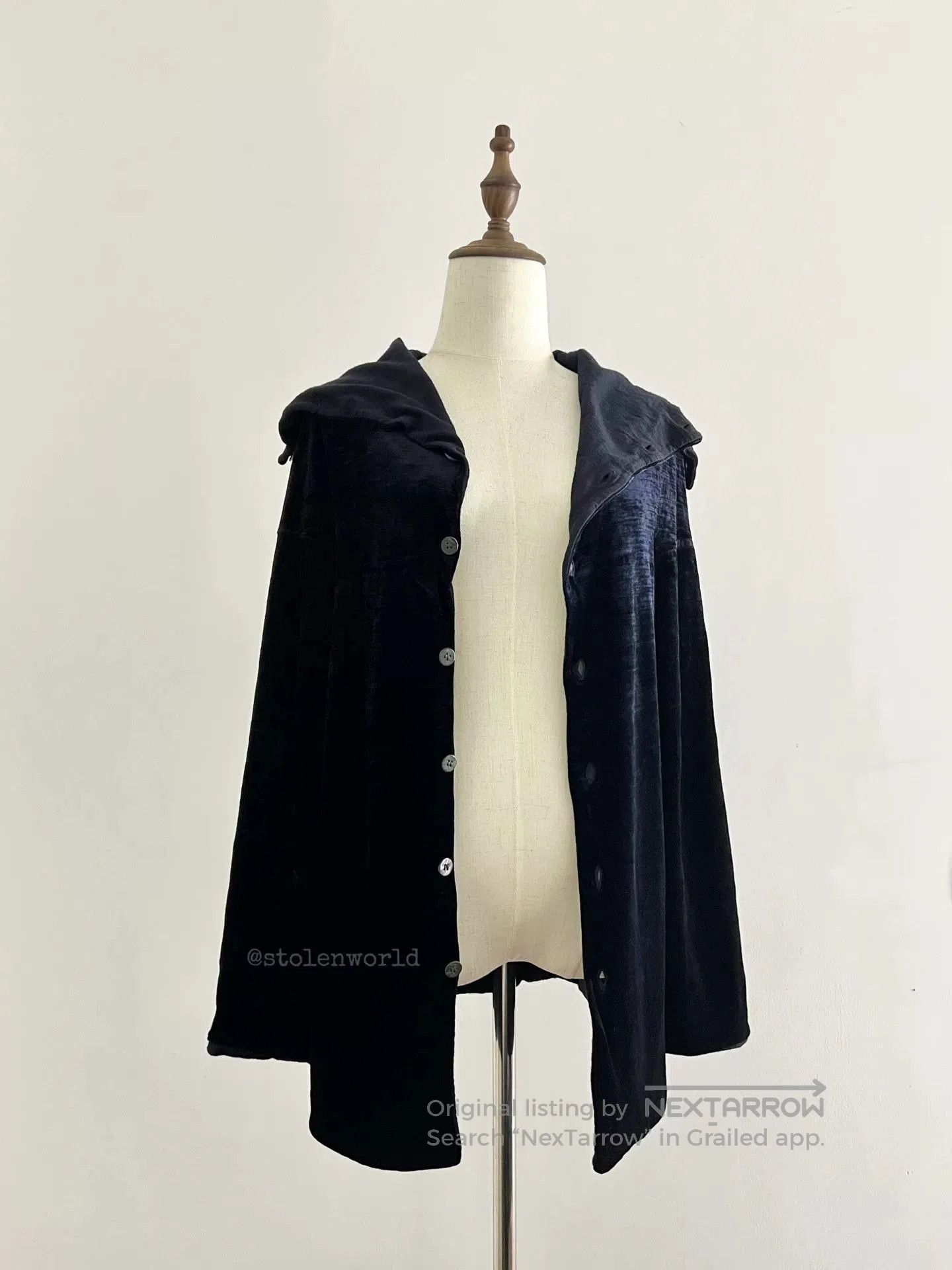 Comme des Garcons blue velvet high. Size XXS / US 00 / IT 34 - 5 Thumbnail