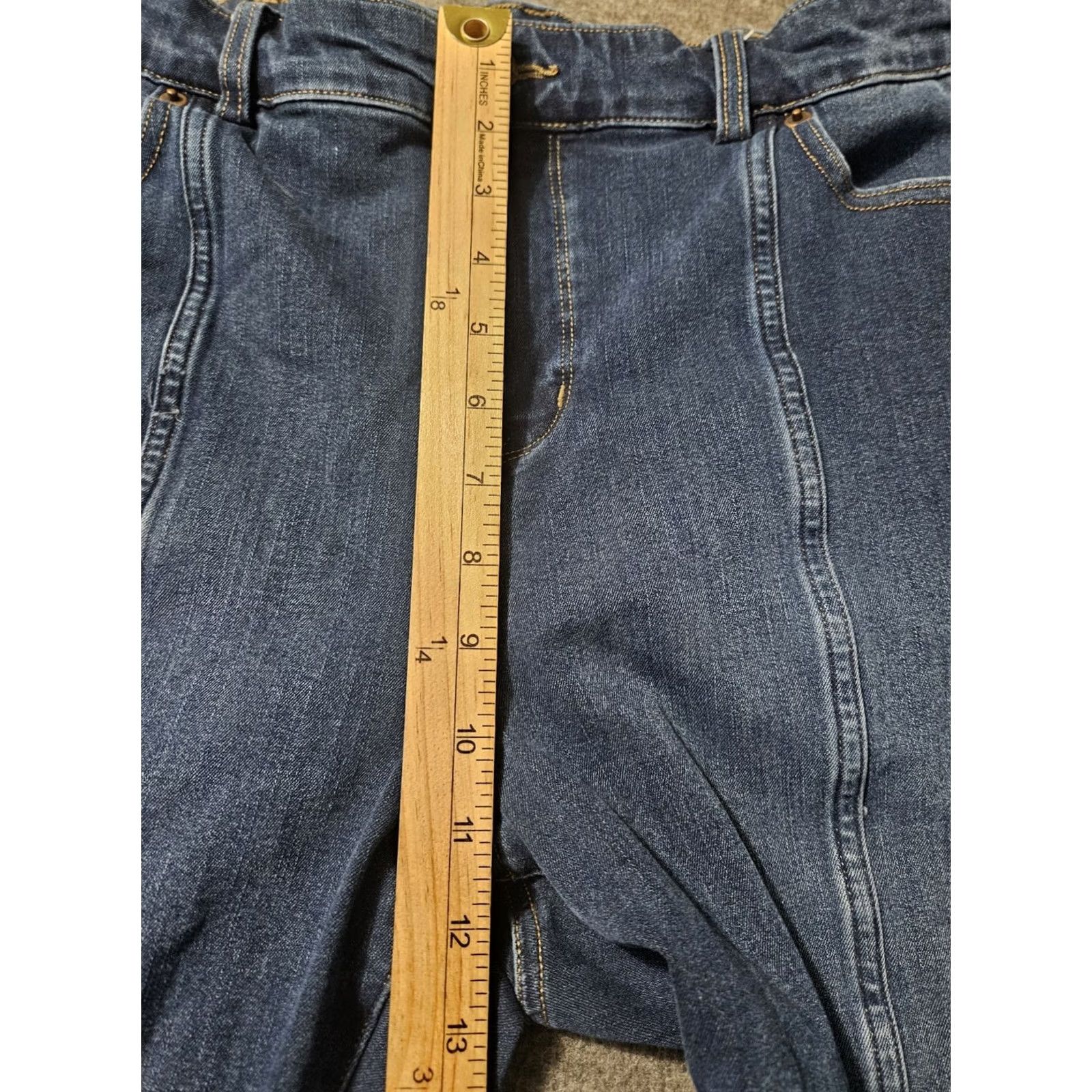 Vintage Duluth Jeans Skinny Ankle Women's 16 Regular High Rise Blue Stretch Denim 5-Pocket Zipper Button Woman Clothing Size 38" / US 16 / IT 52 - 5 Thumbnail