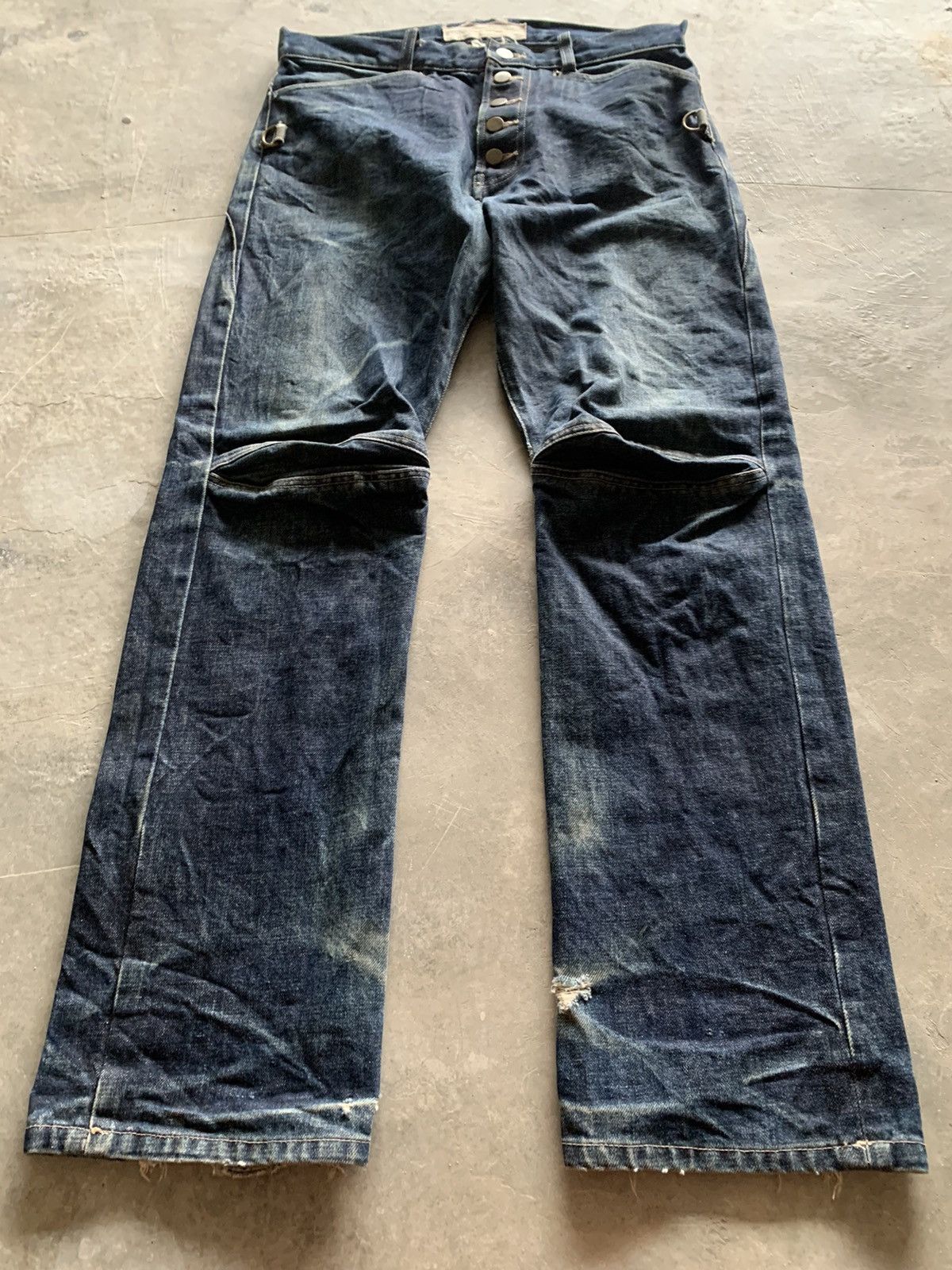 Beauty Beast × Designer × Japanese Brand 00s beauty beast multipocket denim rider style design Size US 33 - 3 Thumbnail