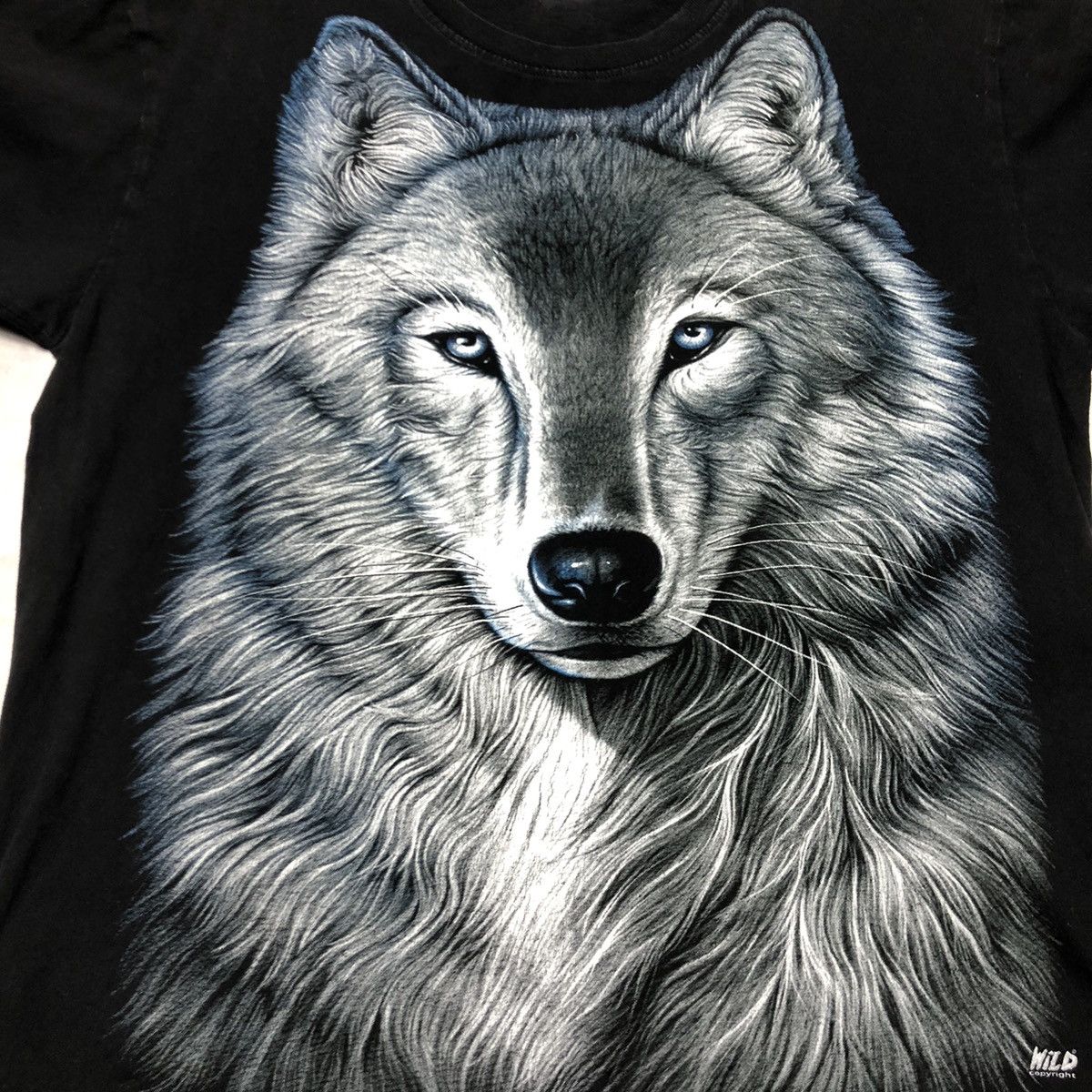 Vintage vintage Wolf T-Shirt The Mountain Retro Hip Hop 90s animal Size US L / EU 52-54 / 3 - 3 Thumbnail