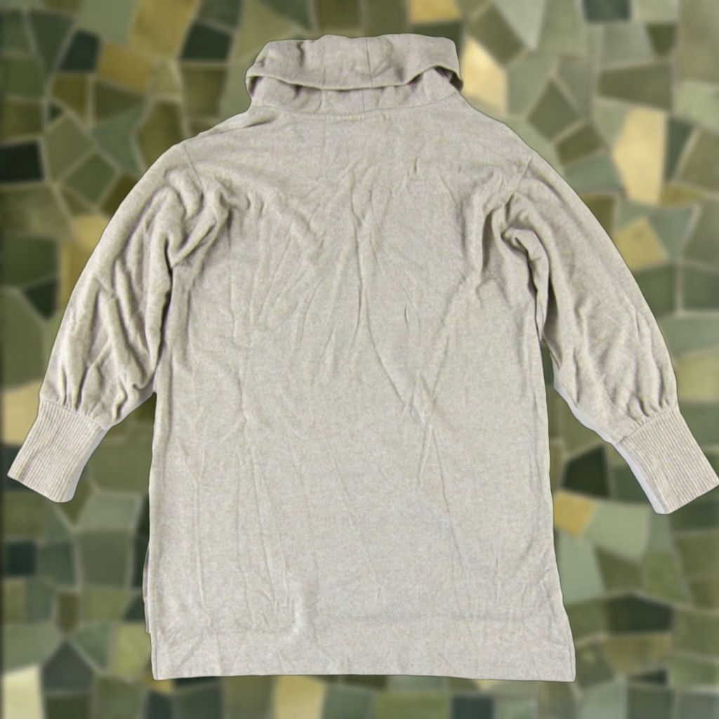 Vintage VINTAGE Maeve Anthropology Beige Brown Soft Oversized Long Sleeve Turtleneck Sweater S Size S / US 4 / IT 40 - 1 Thumbnail