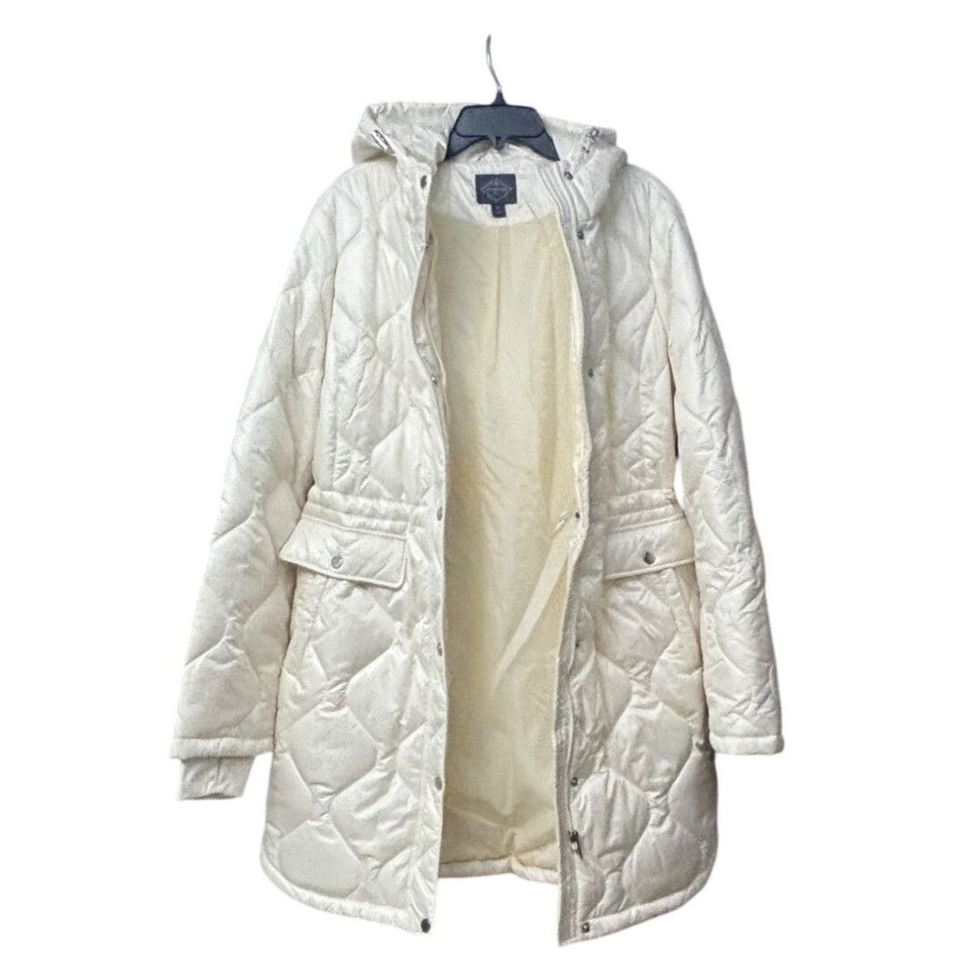 Other St. John's Bay Hooded Midweight Puffer Jacket, Ivory, Sz. XL Size XL / US 12-14 / IT 48-50 - 12 Thumbnail