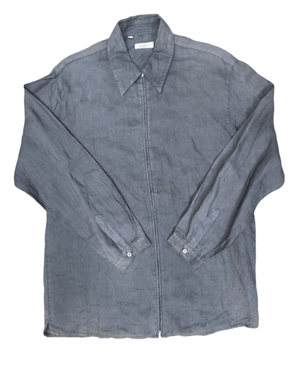 Ermenegildo Zegna × Vintage Vintage Linen Ziper Shirt ERMENEGILDO ZEGNA Size US L / EU 52-54 / 3 - 1 Thumbnail