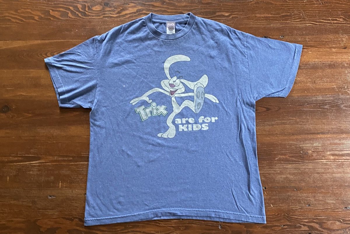 Vintage 2006 Trix Are For Kids Rabbit Blue Tee Size US XL / EU 56 / 4 - 2 Thumbnail