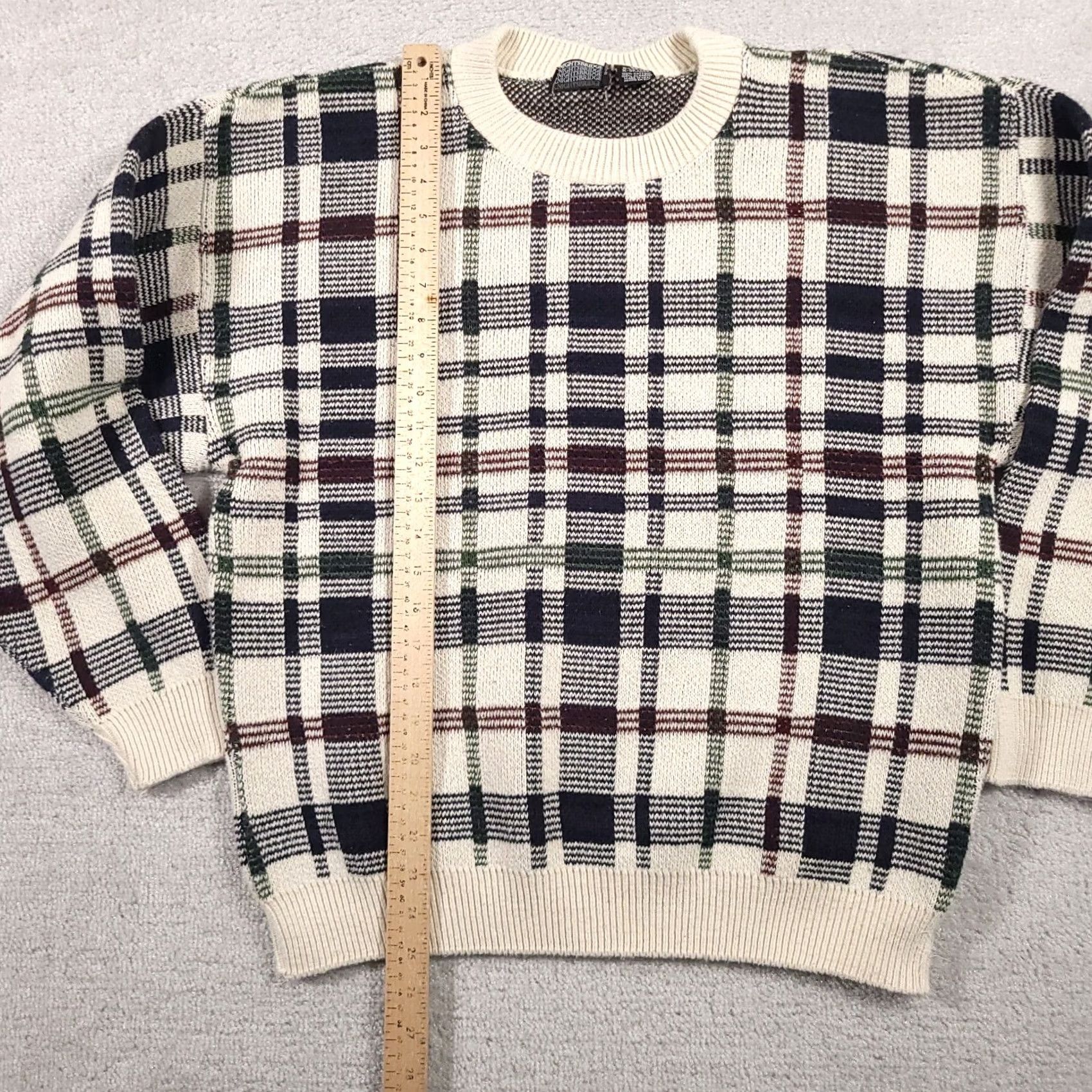 Vintage VINTAGE Knightsbridge Sweater Mens XL Knit Grandpa Cosby Y2K Plaid Made In USA Mens Sweater Size US XL / EU 56 / 4 - 7 Thumbnail