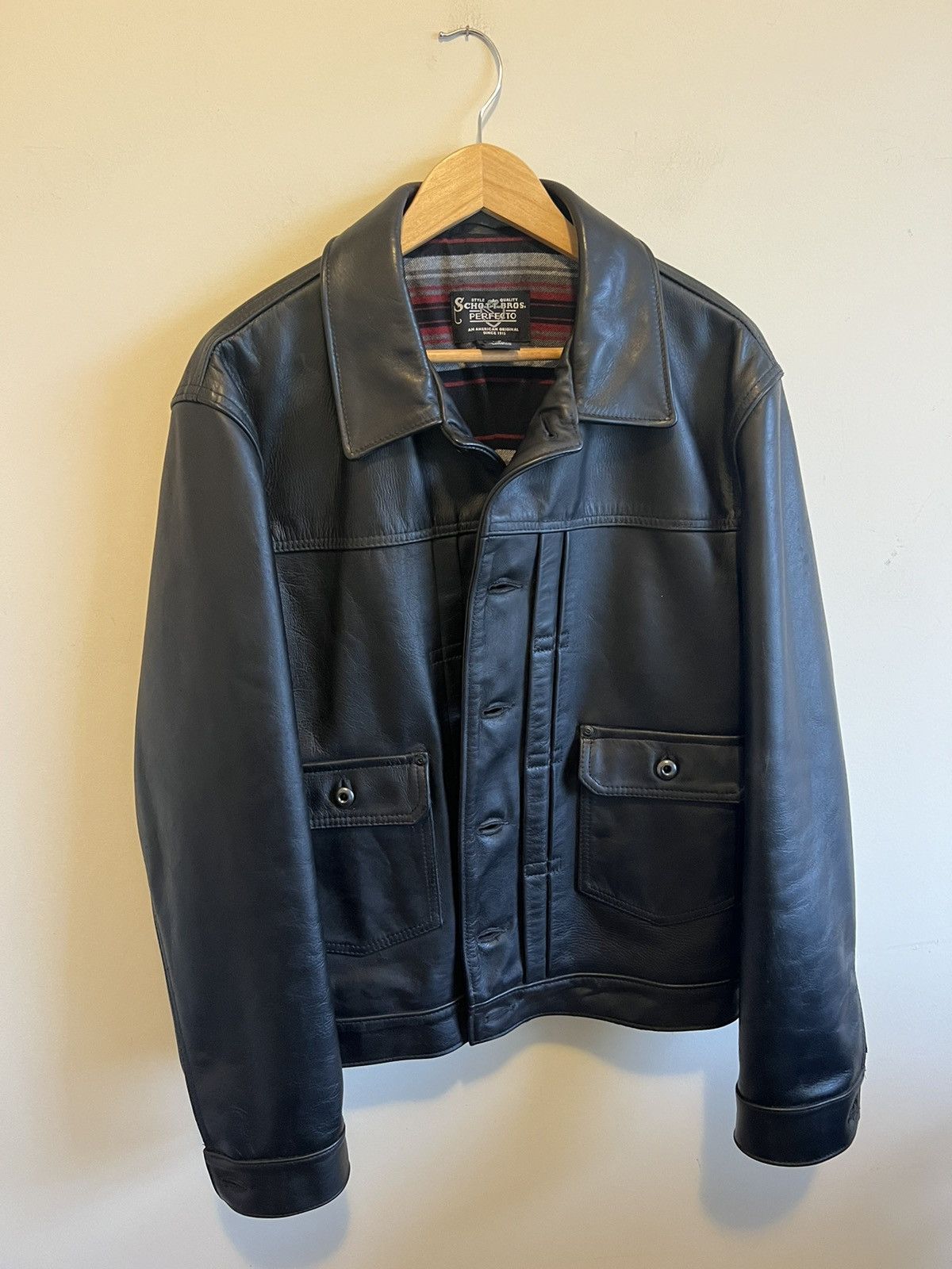 Lucky Brand Schott Brown 626VN Leather Jacket Grailed