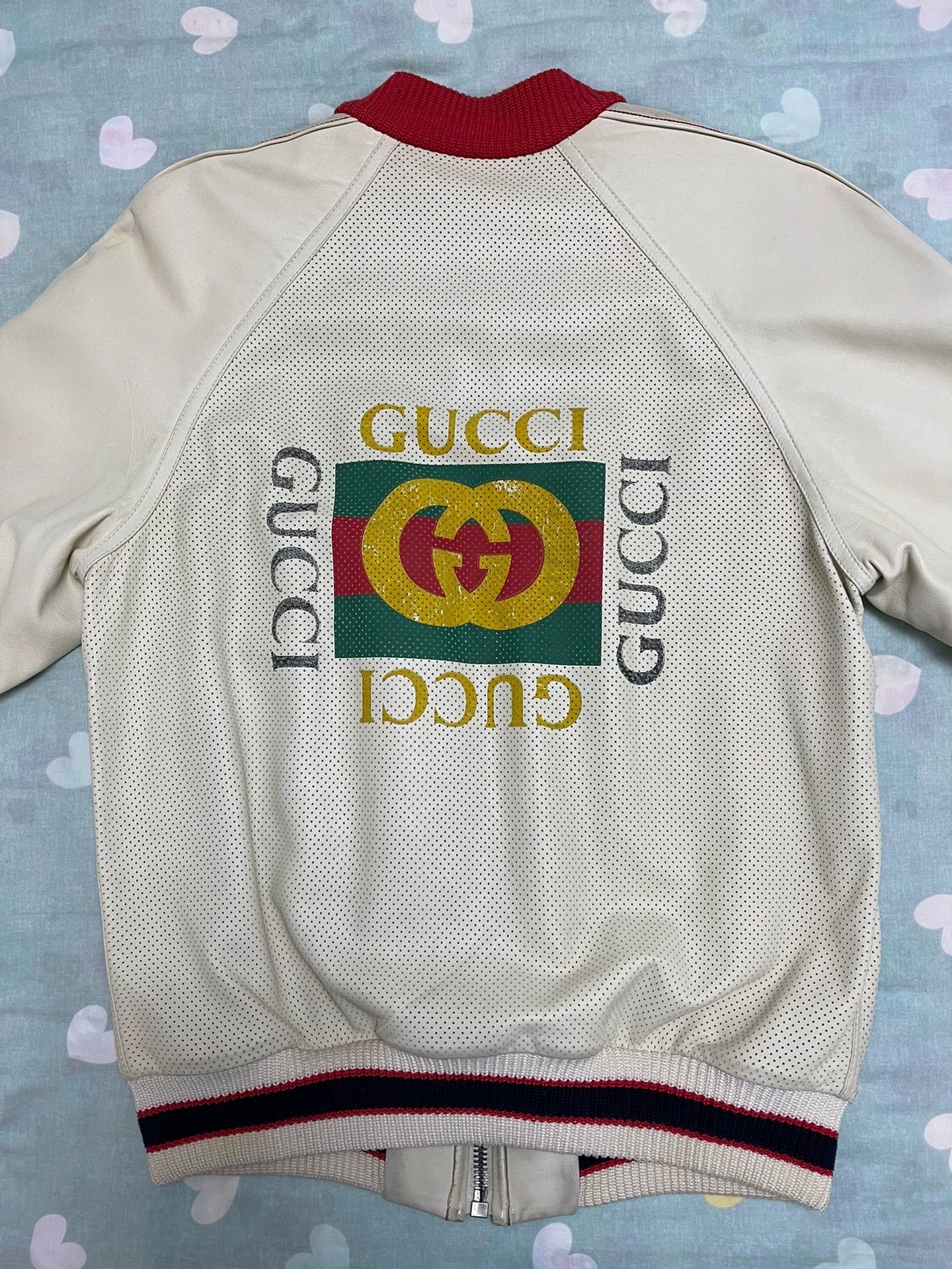 Gucci Gucci Influencer Leather Jacket Cream Men's 48 Size US M / EU 48-50 / 2 - 2 Thumbnail