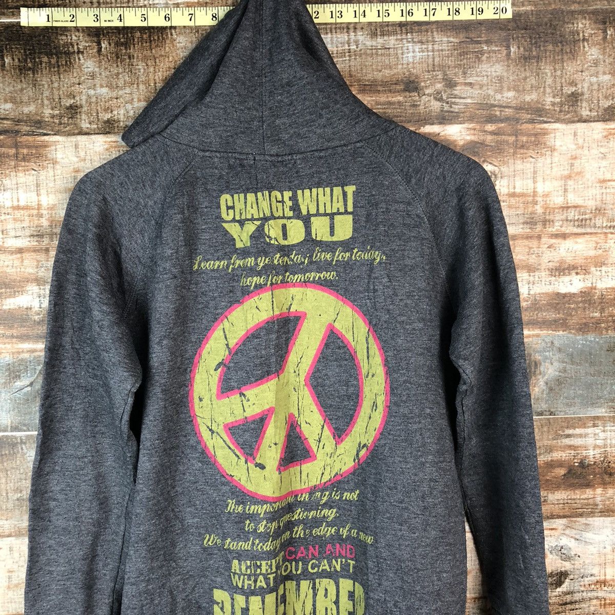 Japanese Brand Colza The World Remember Grey Hoodie #A2028 Size M / US 6-8 / IT 42-44 - 14 Thumbnail