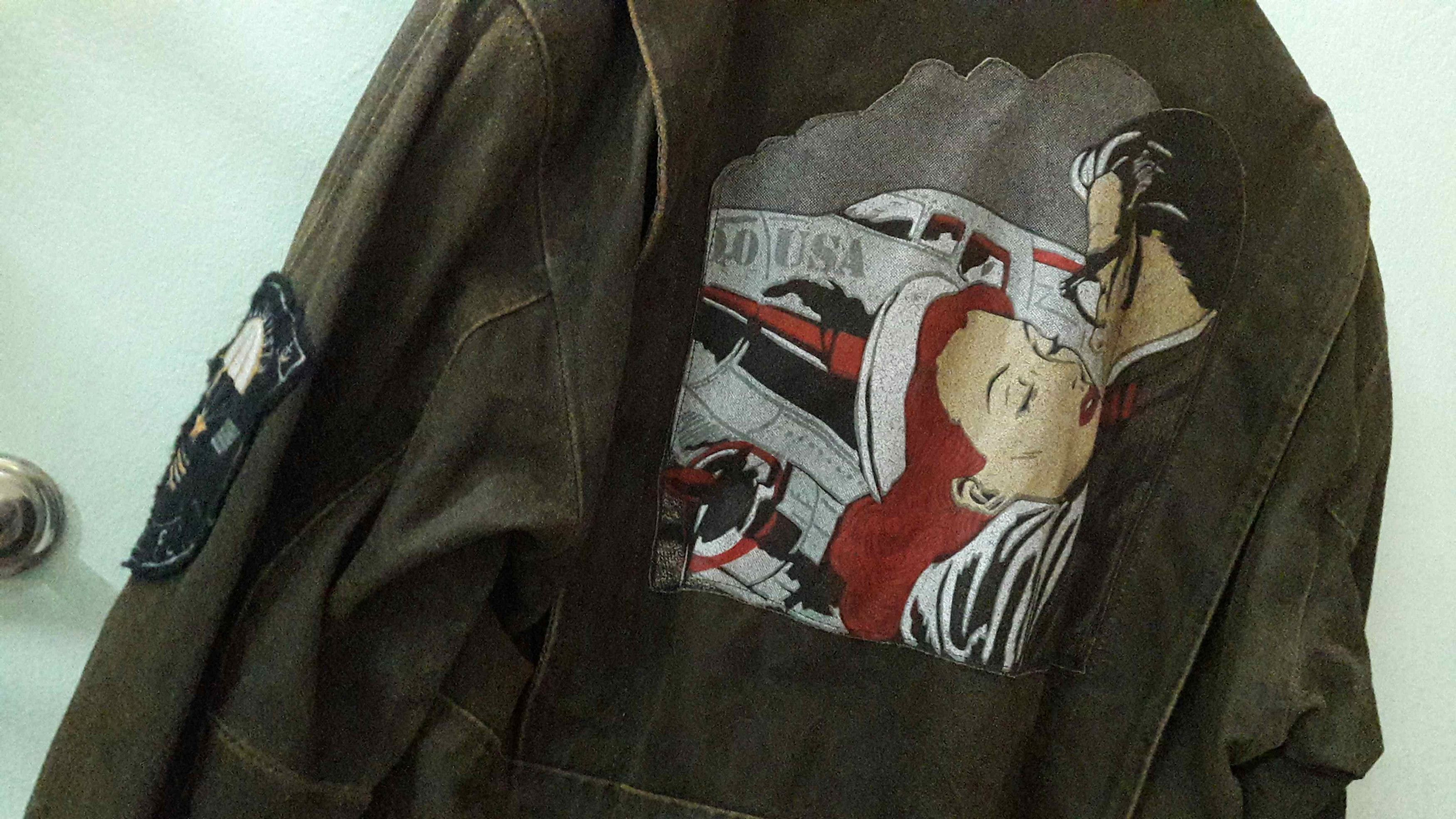 Vintage Vintage Military Air Force Jacket Leather Para Patches Italy Size US L / EU 52-54 / 3 - 9 Thumbnail
