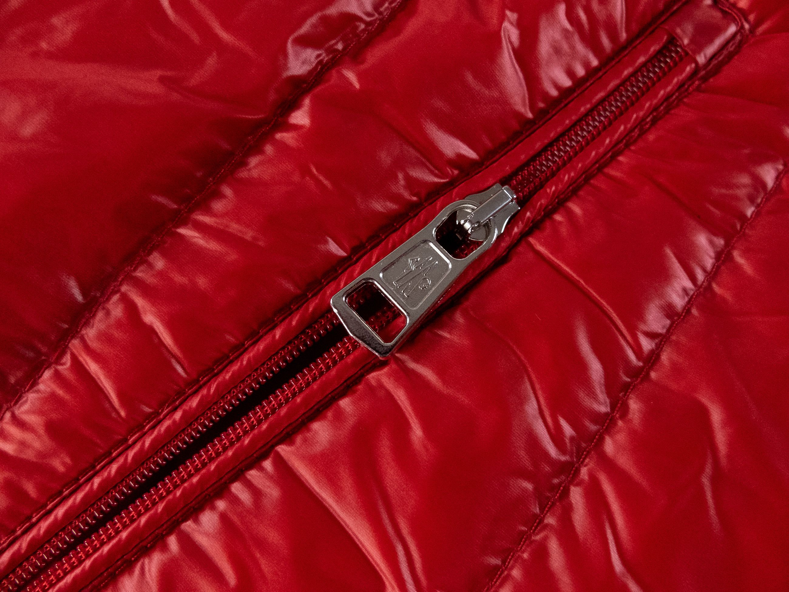 Moncler MONCLER Gui red padded quilted down vest Size 1 / Small Size US S / EU 44-46 / 1 - 8 Thumbnail