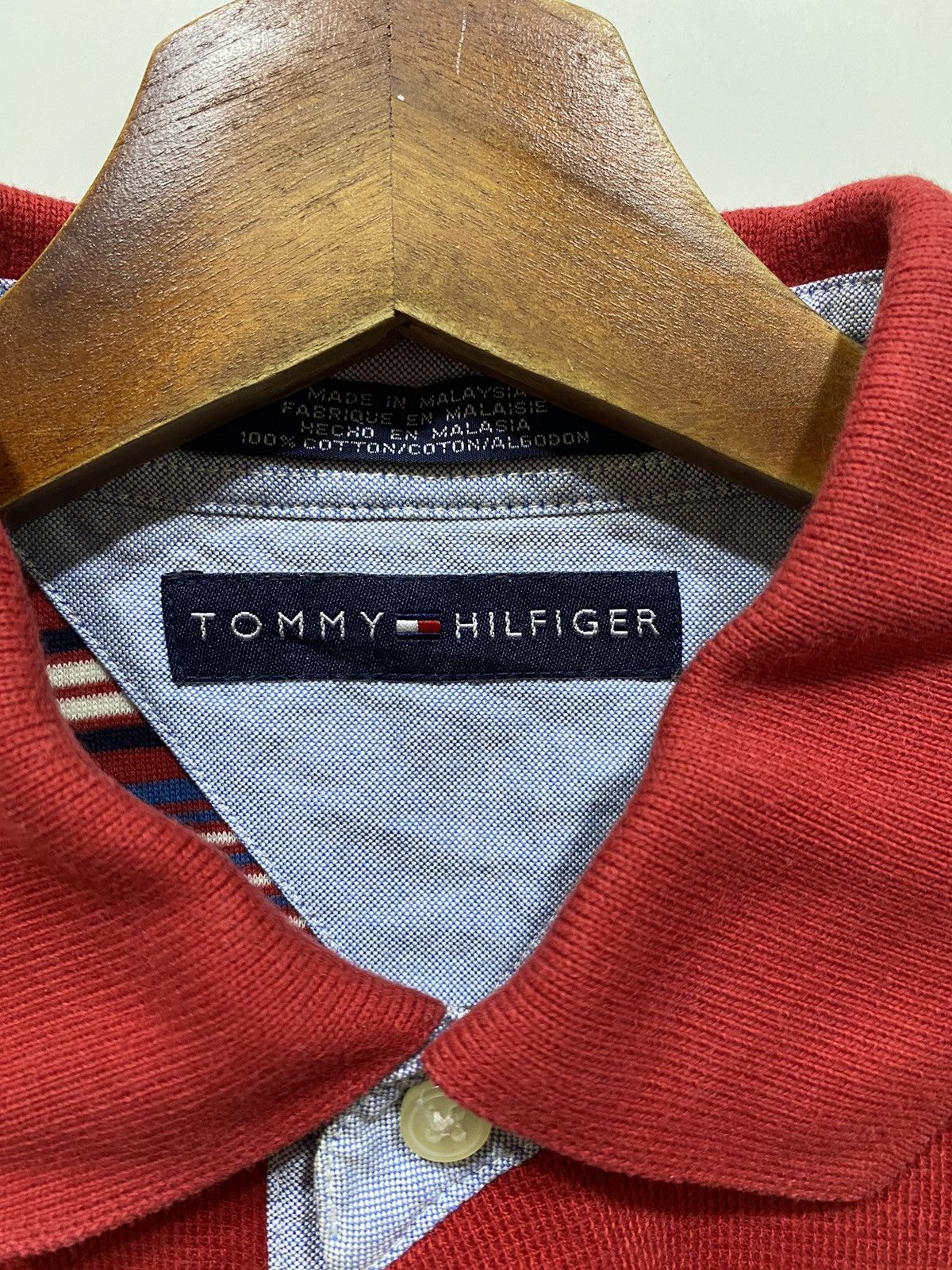 Tommy Hilfiger Vintage 90s Striped Polo Shirts Size US L / EU 52-54 / 3 - 3 Thumbnail