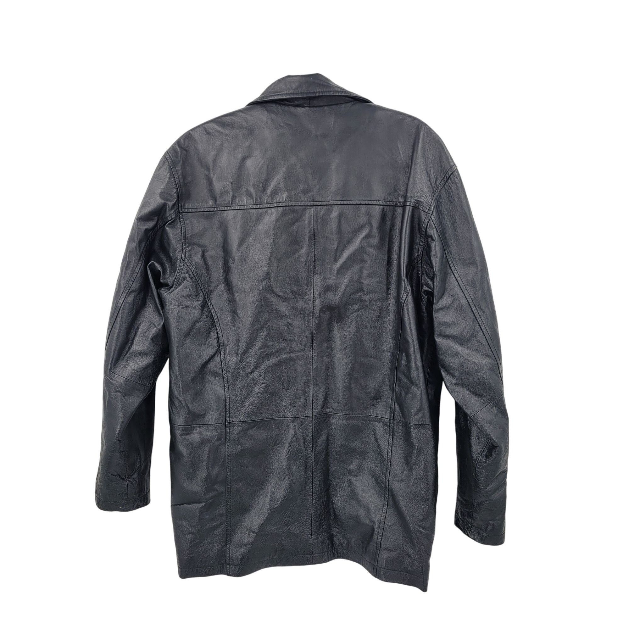 Vintage Genuine Leather Black Jacket Sz S Zip Out Faux Fur Lining Wi Size US S / EU 44-46 / 1 - 2 Thumbnail