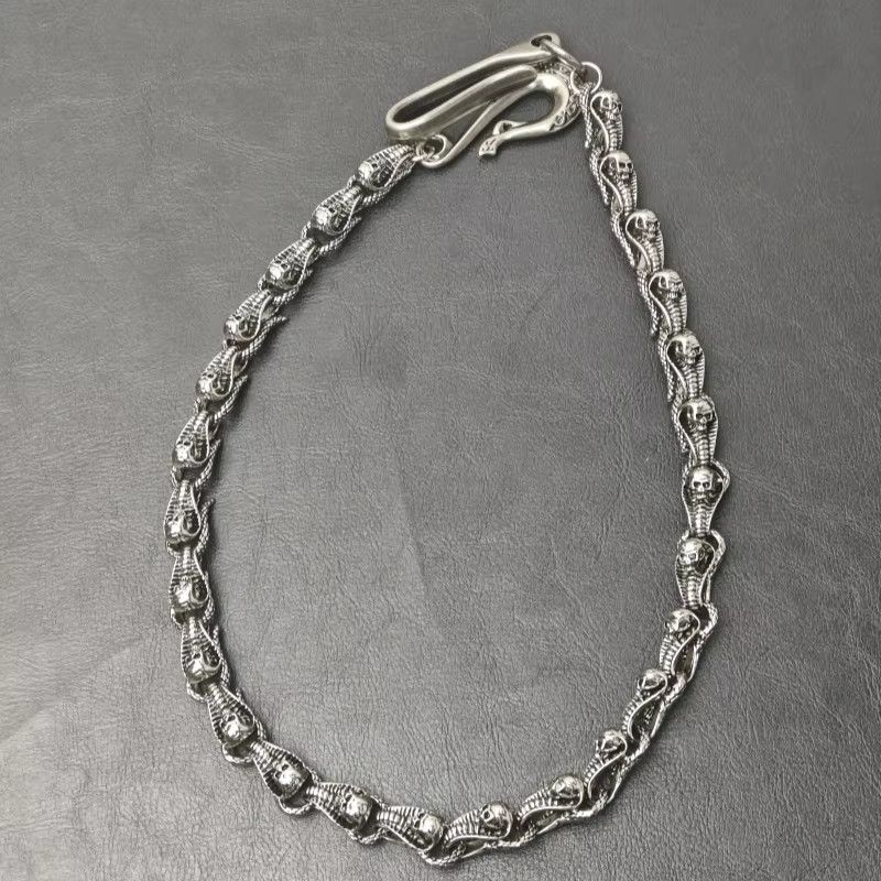 Jewelry Serpentine Skeleton Pants Chain Waist Hip Hop Jewelry Size ONE SIZE - 11 Thumbnail