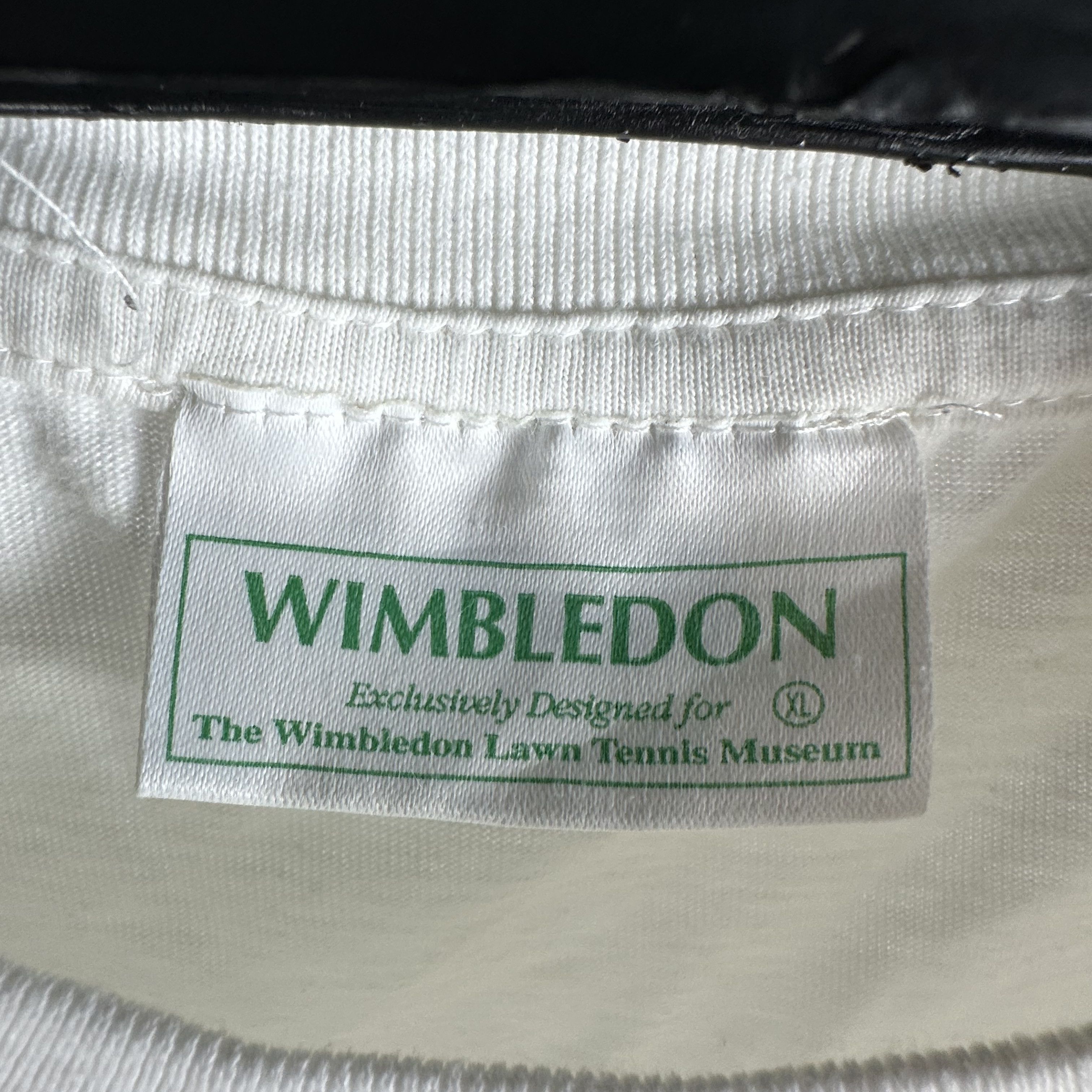 Vintage ​90s Wimbledon Tennis Championship Tennis Museum XL​ T-shirt Size US XL / EU 56 / 4 - 5 Thumbnail