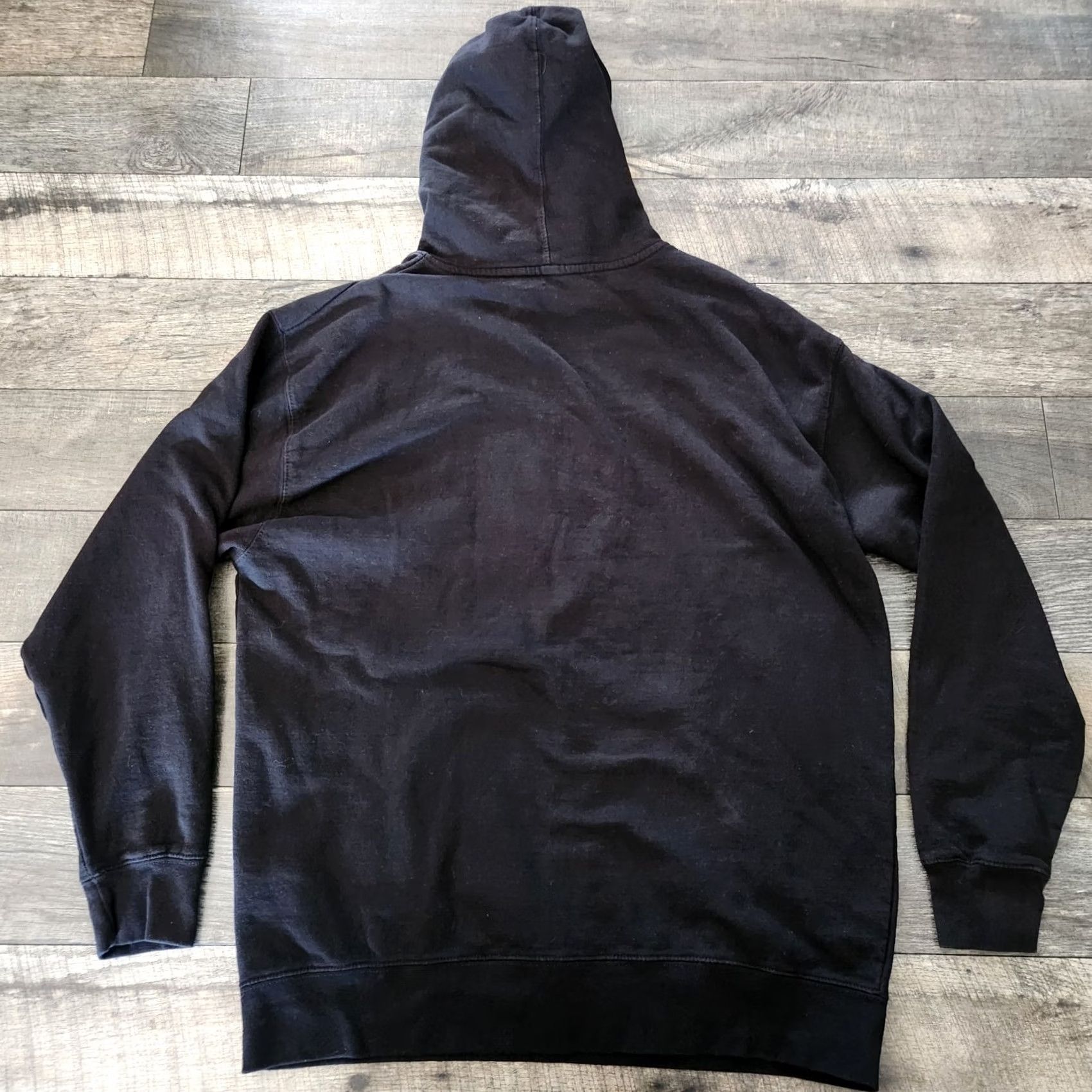 Vintage Dux Waterfowl Co Hoodie Mens Large Black Mallard Flying USA American Flag Shirt Size US L / EU 52-54 / 3 - 7 Thumbnail