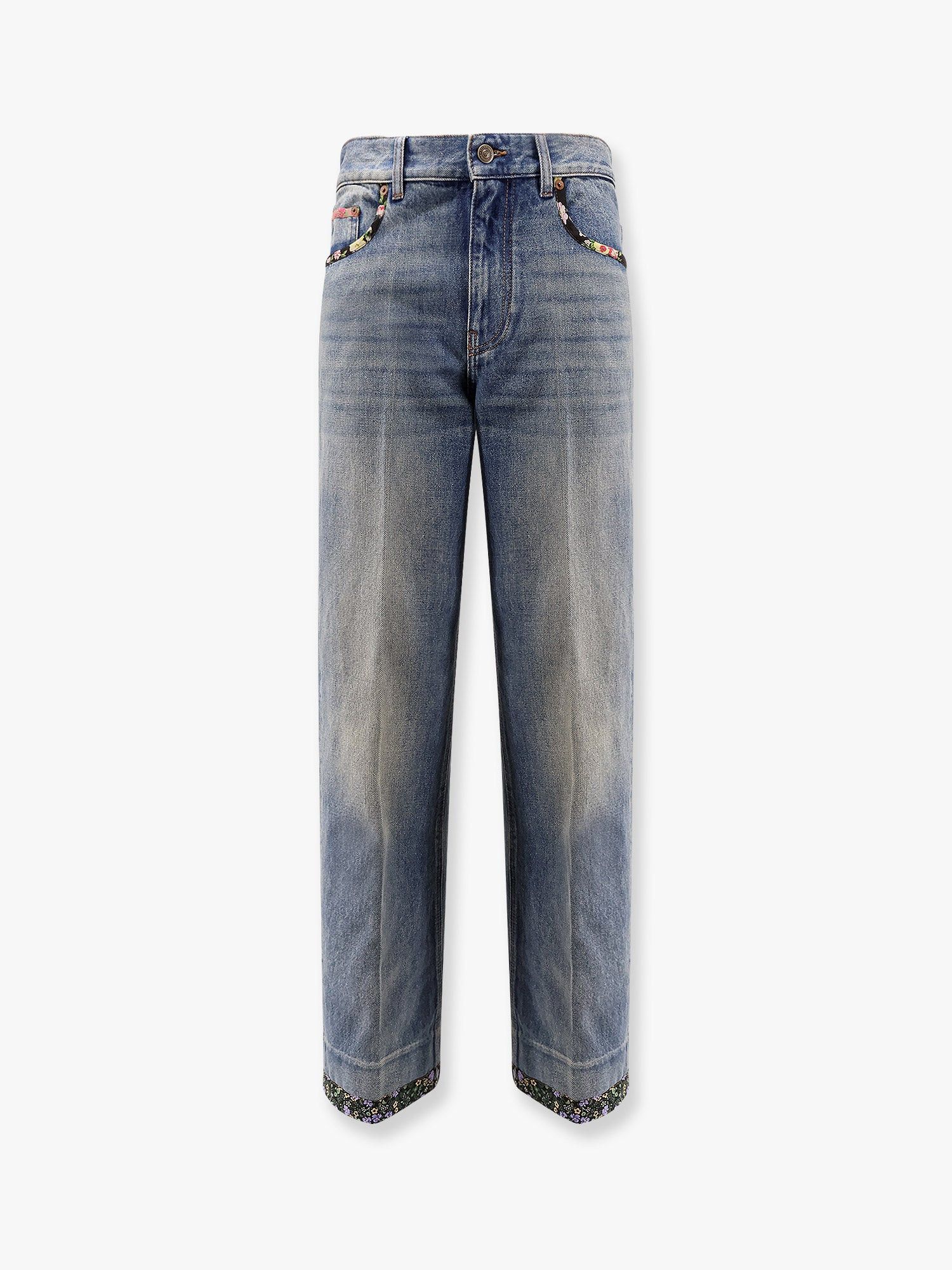デニム・ジーパン Valentino Jeans With Chex Valentino Detail Jeans with Chex Valentino detail VALENTINO - Nugnes1920