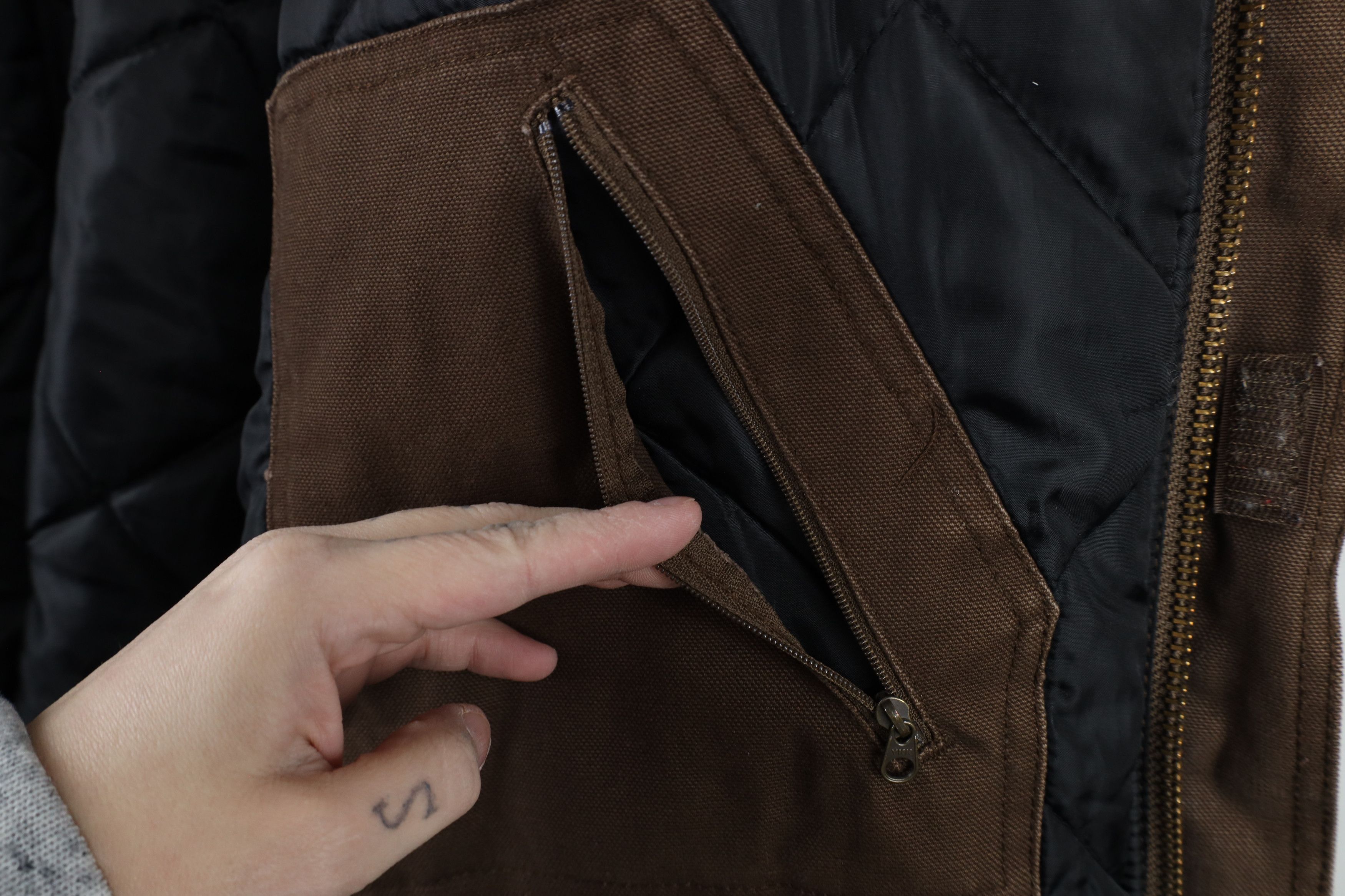 Vintage Vintage 90s Y2K Streetwear Canvas Chore Barn Jacket Brown Size US L / EU 52-54 / 3 - 11 Thumbnail