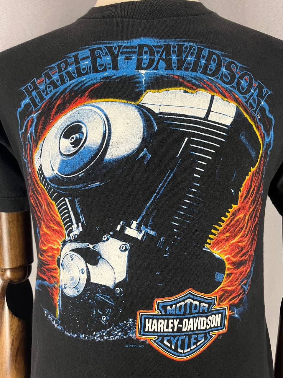 Harley Davidson Harley Davidson Vintage Tee T Shirt 2005 Black Size US M / EU 48-50 / 2 - 2 Thumbnail