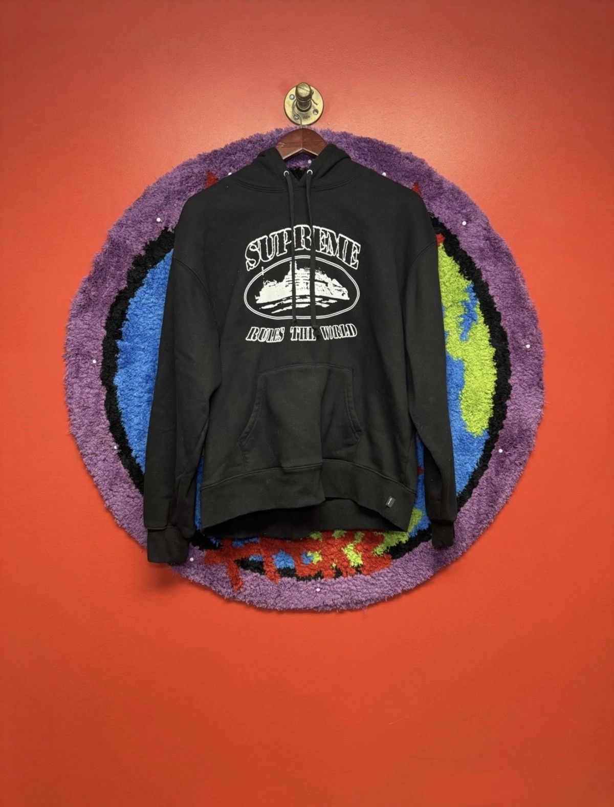 Supreme SZ M Supreme x Corteiz Rules The World Hooded Sweatshirt