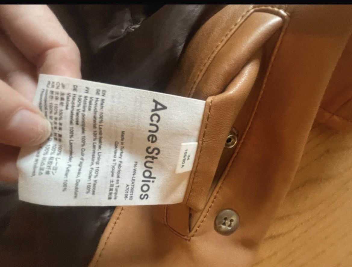 Acne Studios Timeless short leather jacket acne studios Size S / US 4 / IT 40 - 7 Thumbnail