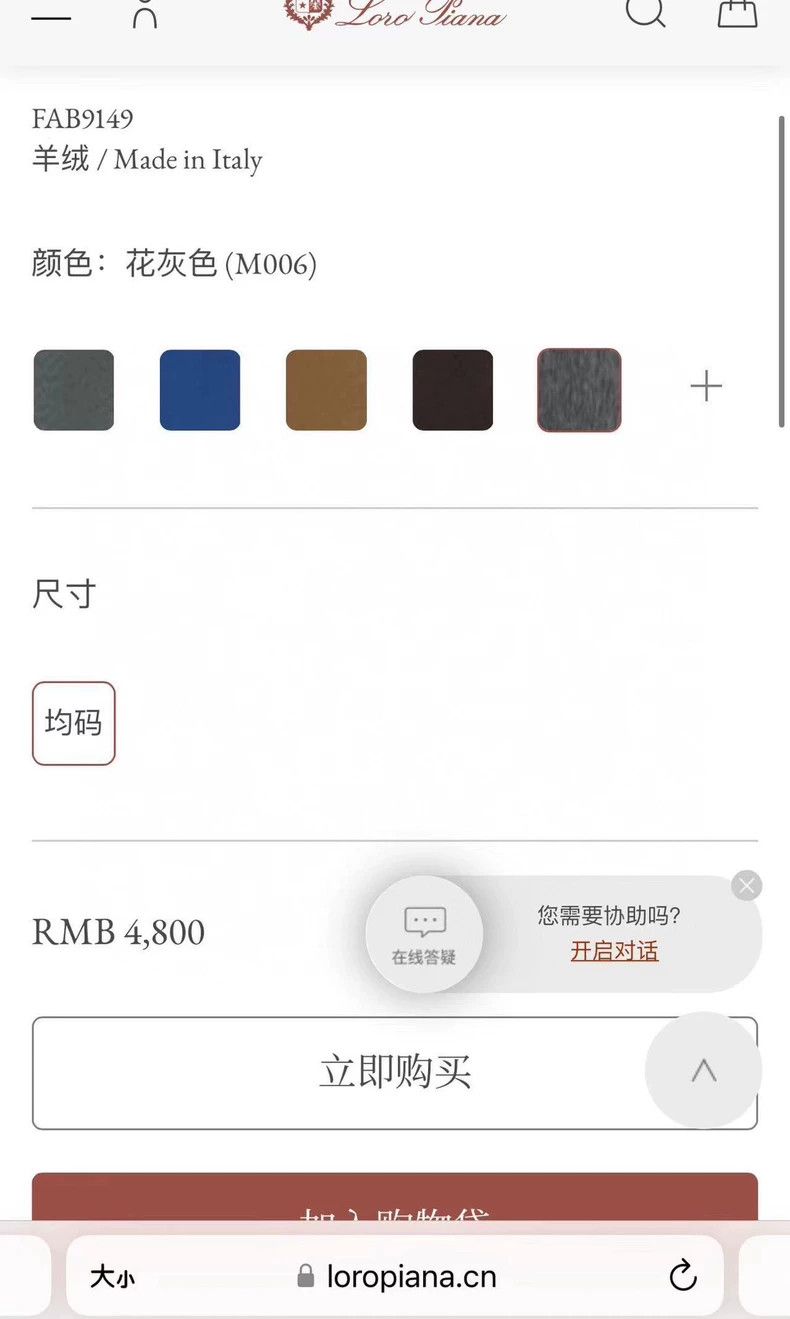 Loro Piana LORO PIANA size175*43cm Cashmere scarf Size ONE SIZE - 4 Thumbnail