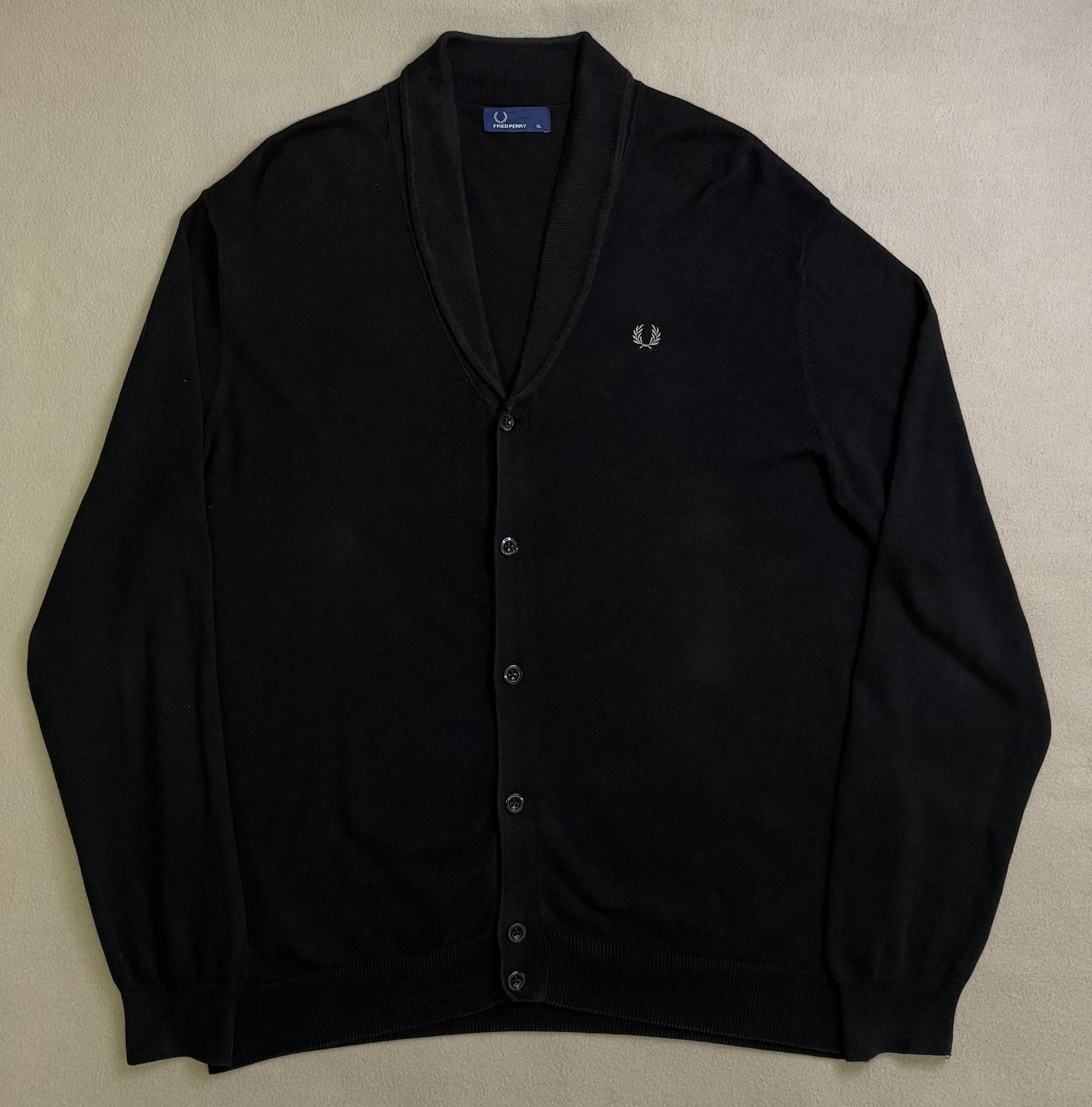 Fred Perry Fred Perry Black Cardigan Size XL Size US XL / EU 56 / 4 - 5 Thumbnail