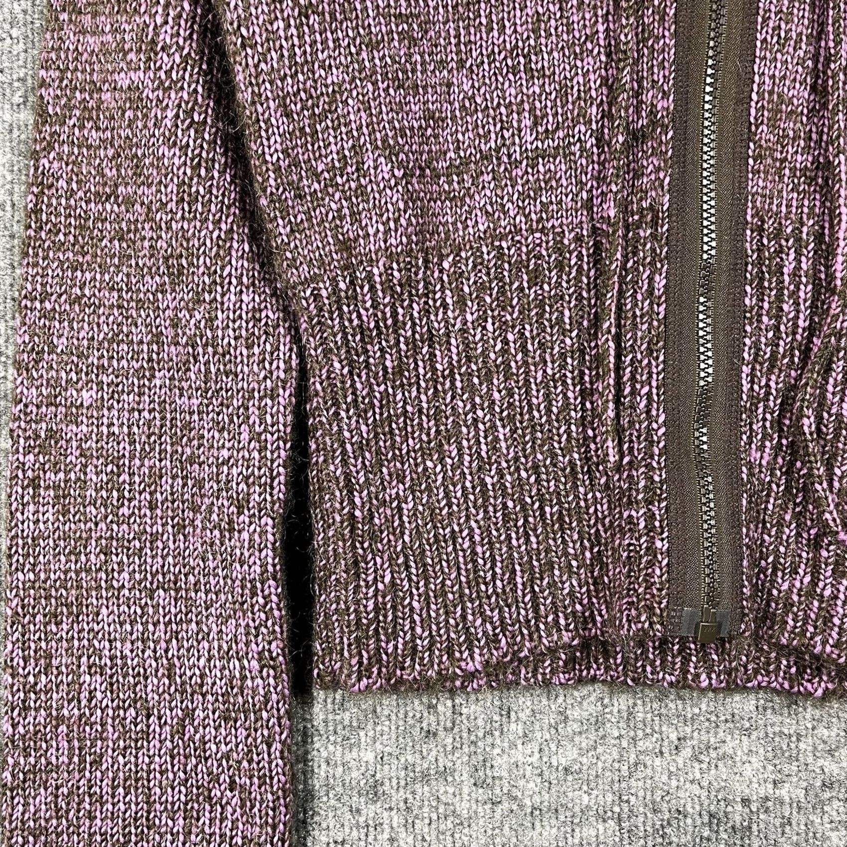 DKNY VINTAGE DKNY Jeans Zip Hoodie Shirt Womens L Pink 90s Bratz Mohair Knit Cropped Brat Y2K NWT Size L / US 10 / IT 46 - 3 Thumbnail