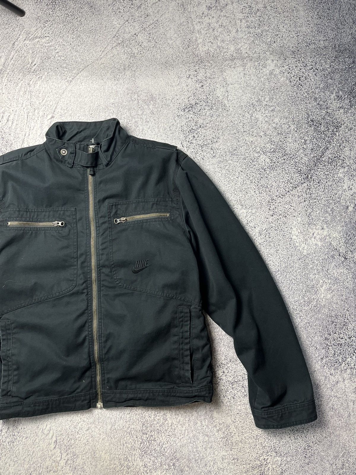 Nike Vintage Nike Denim Jacket omber Rare Pocket Zip Size L/ Size US M / EU 48-50 / 2 - 3 Thumbnail