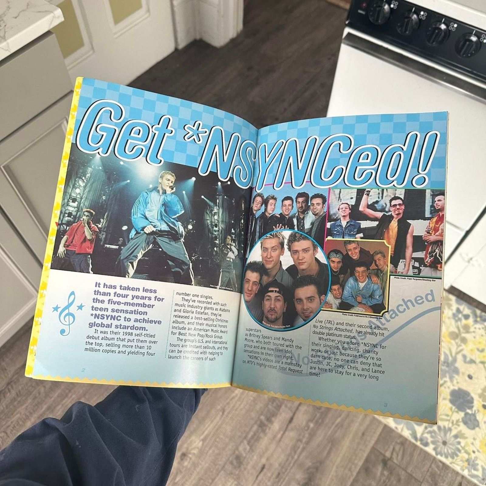 Band Tees × Vintage Vintage 2001 Y2K *NSYNC Collectible Sticker Book Magazine Size ONE SIZE - 5 Thumbnail