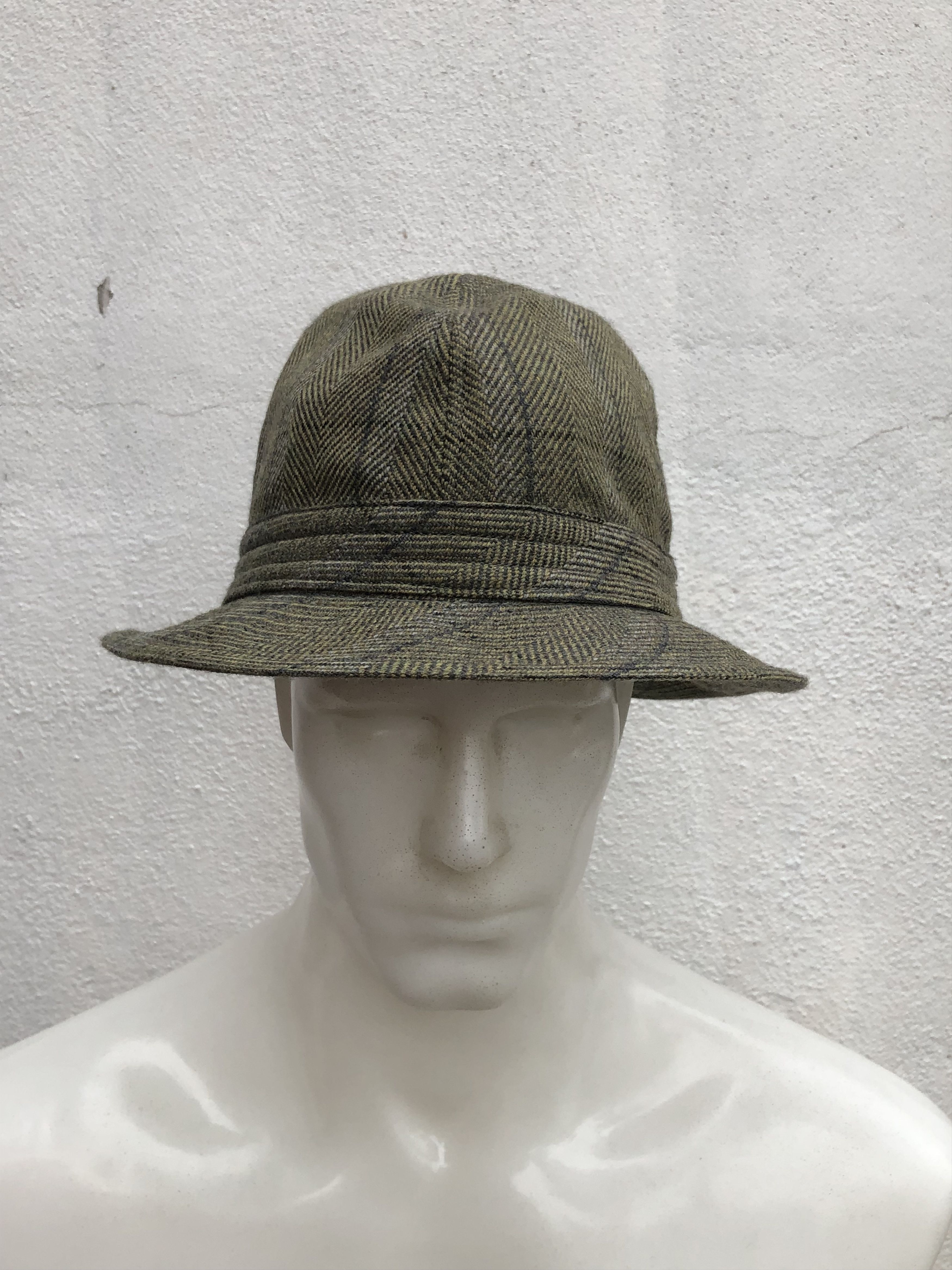 Designer Vintage Knox New York Wool Houndstooth Fedora Hat (Size L) Size ONE SIZE - 2 Thumbnail