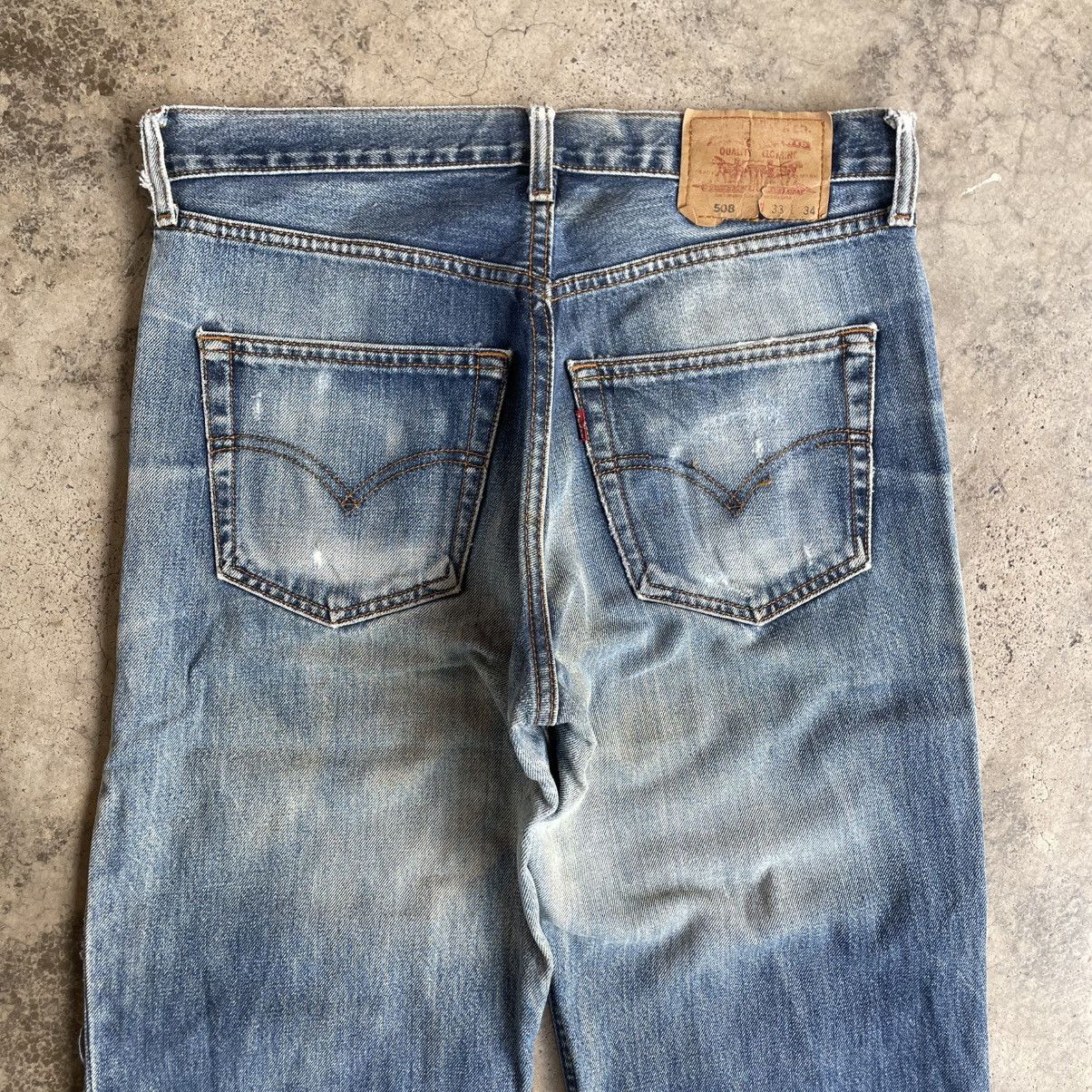Levi's Vintage Clothing 🔥Vintage Levis 508 Custom Patchworks Ripped Distress Jeans Size US 33 - 5 Thumbnail