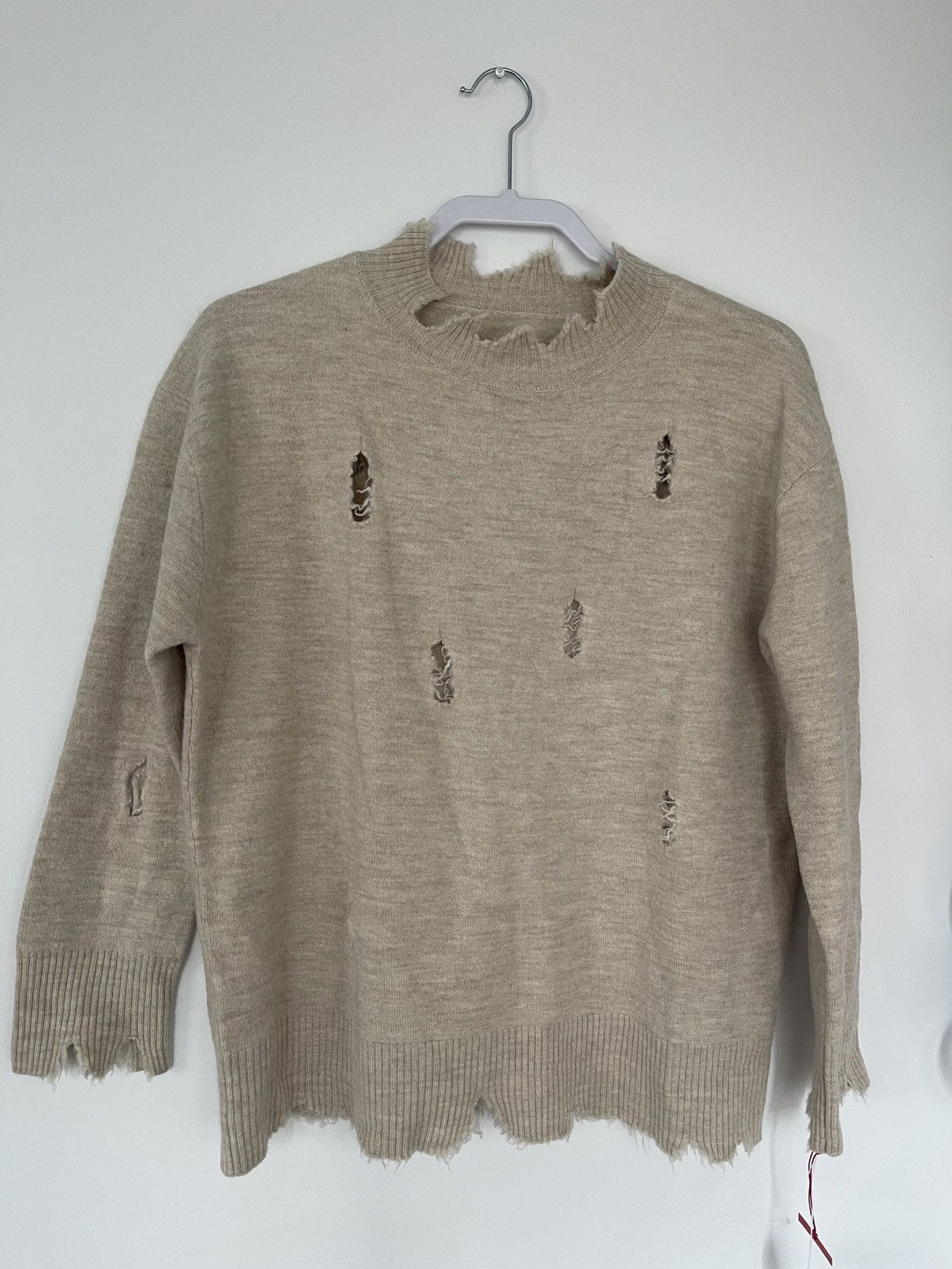 Issey Miyake Distressed Sweater