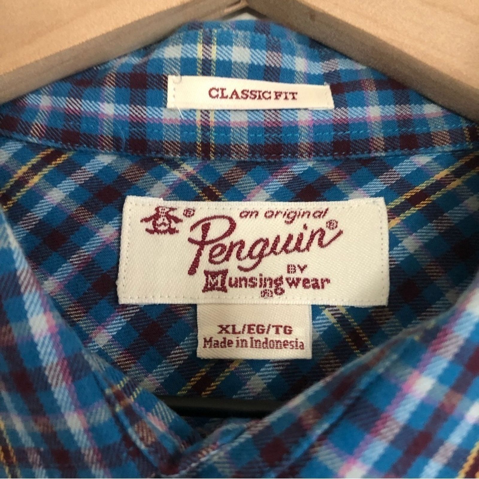 Original Penguin Original Penguin Munsingwear Plaid Casual Button Down Shirt Size US XL / EU 56 / 4 - 2 Thumbnail