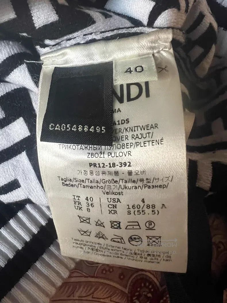 Fendi Fendi Full-print sweater Size XS / US 0-2 / IT 36-38 - 2 Thumbnail