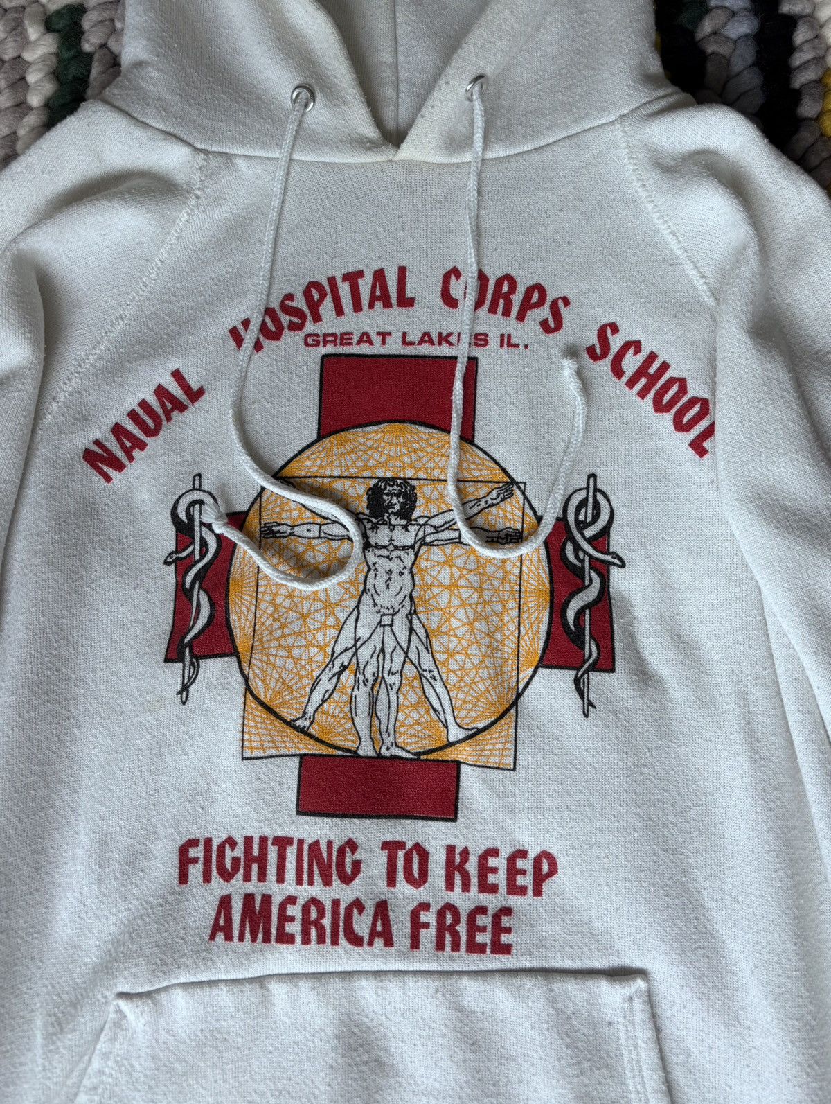 Vintage Vintage Great Lakes Naval Corps Hoodie Size US M / EU 48-50 / 2 - 5 Thumbnail