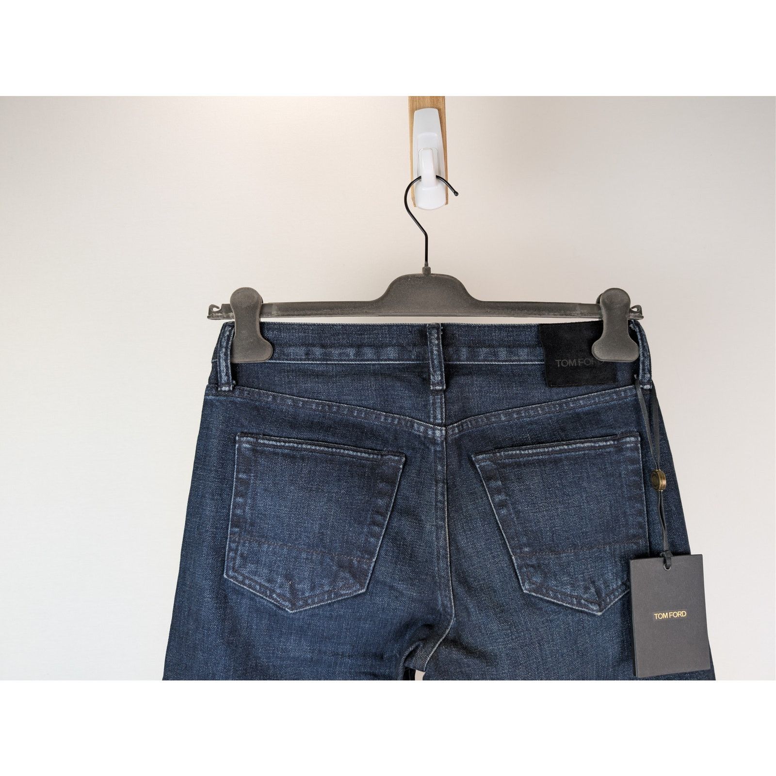 Tom Ford o1rshd1 Slim Fit Denim Jeans in Navy Blue Size US 30 / EU 46 - 12 Thumbnail