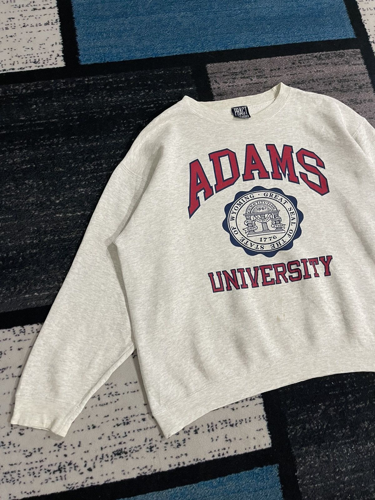 Vintage Vintage University Adams Sweatshirt Size US XL / EU 56 / 4 - 4 Thumbnail